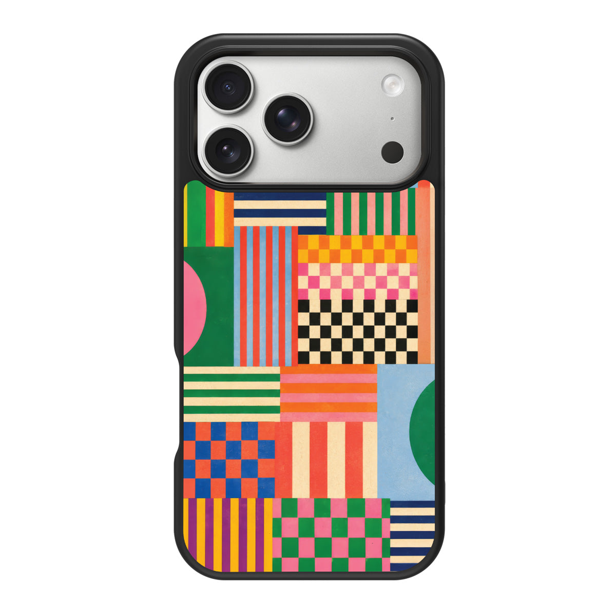 Carnival Quilt design back view – iPhone 17 Pro case