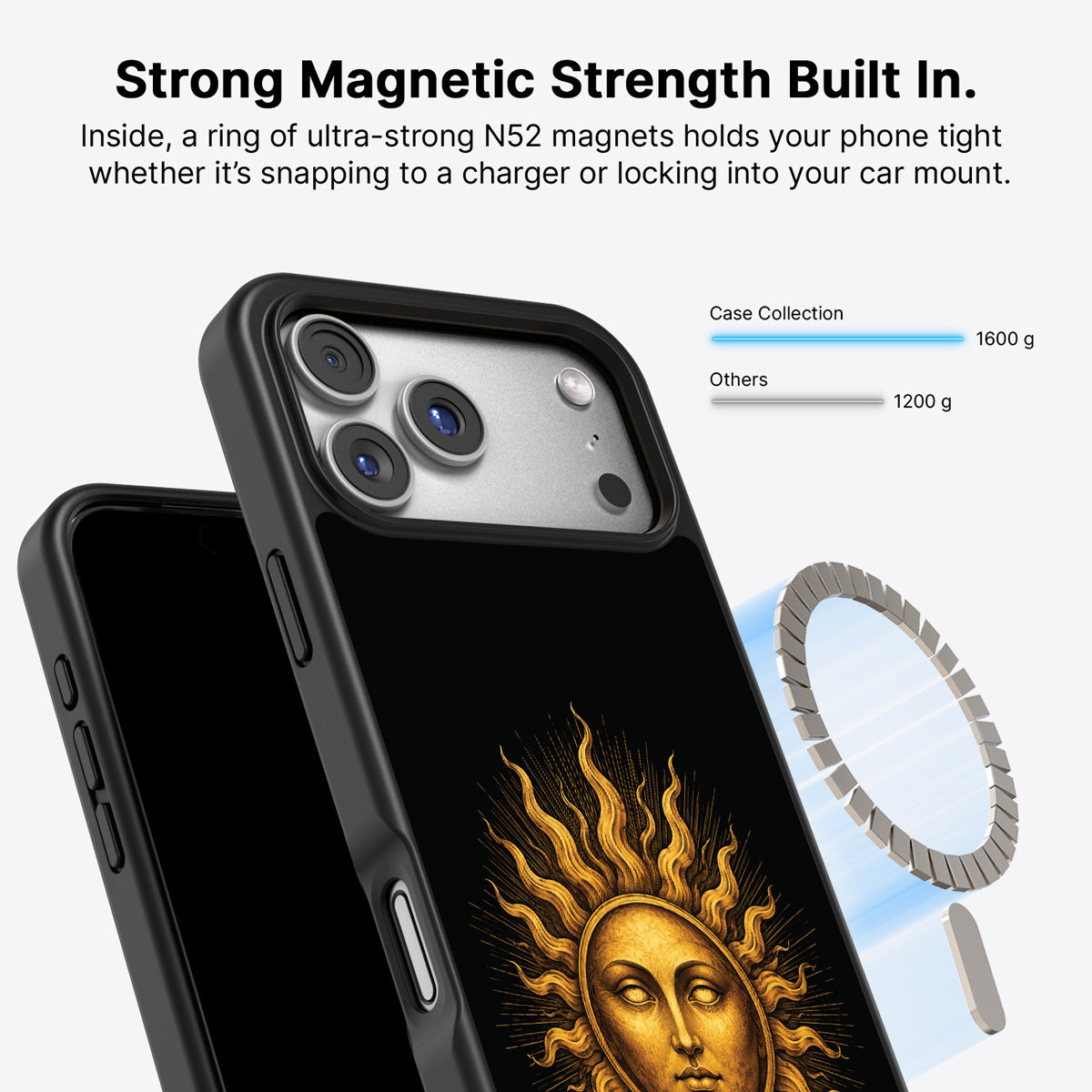 iPhone 17 Pro MagSafe case – Celestial Sun design