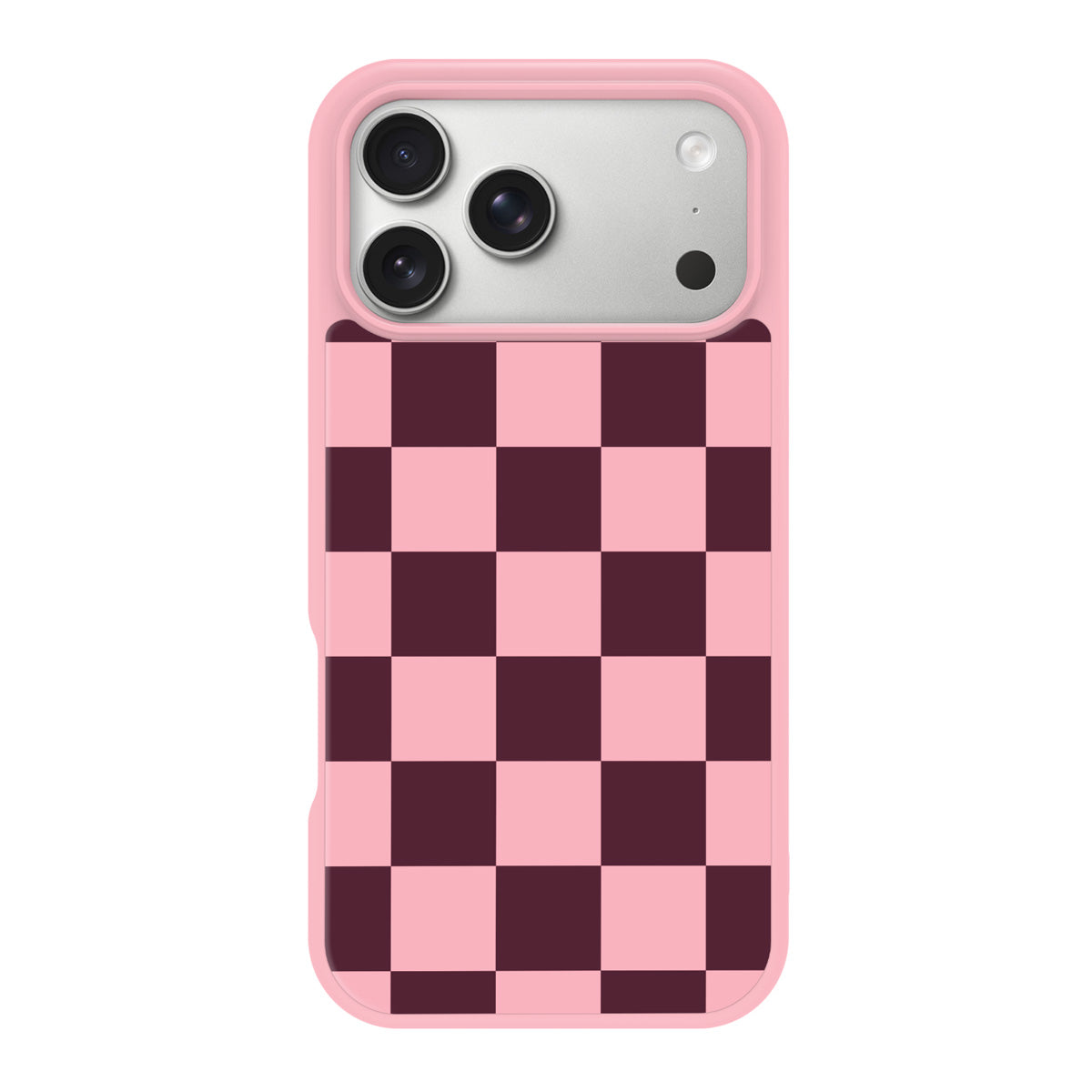 Claret Tile design back view – iPhone 17 Pro case