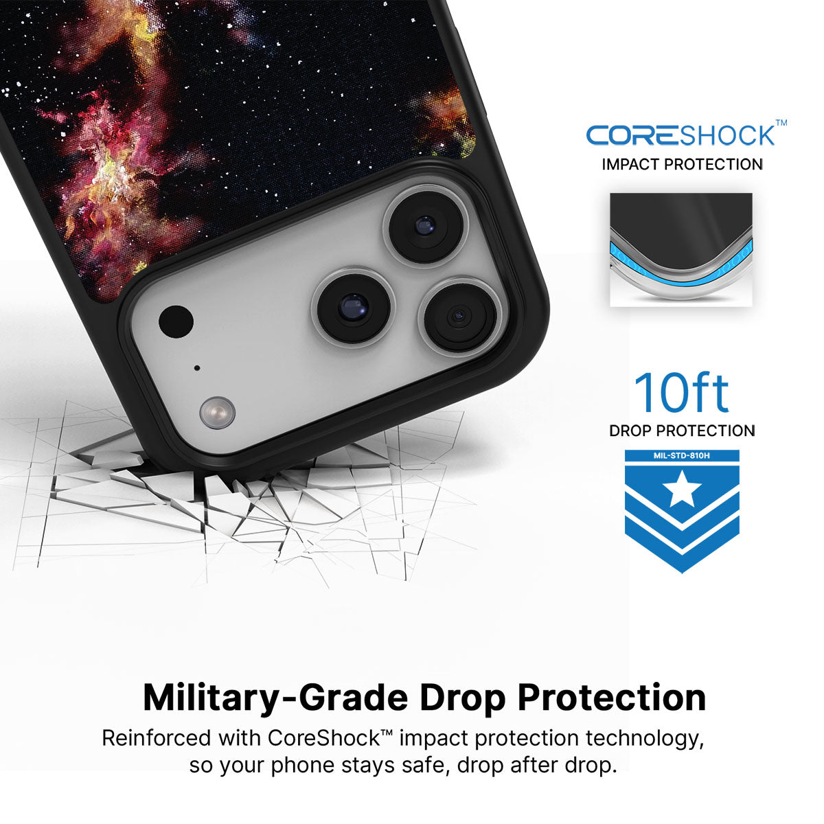 Cosmic Flare - iPhone 17 Pro Case #case type_core (magsafe), #case type_core (non magsafe)