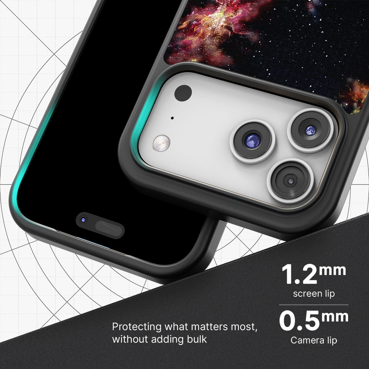 Cosmic Flare - iPhone 17 Pro Case #case type_core (magsafe), #case type_core (non magsafe)