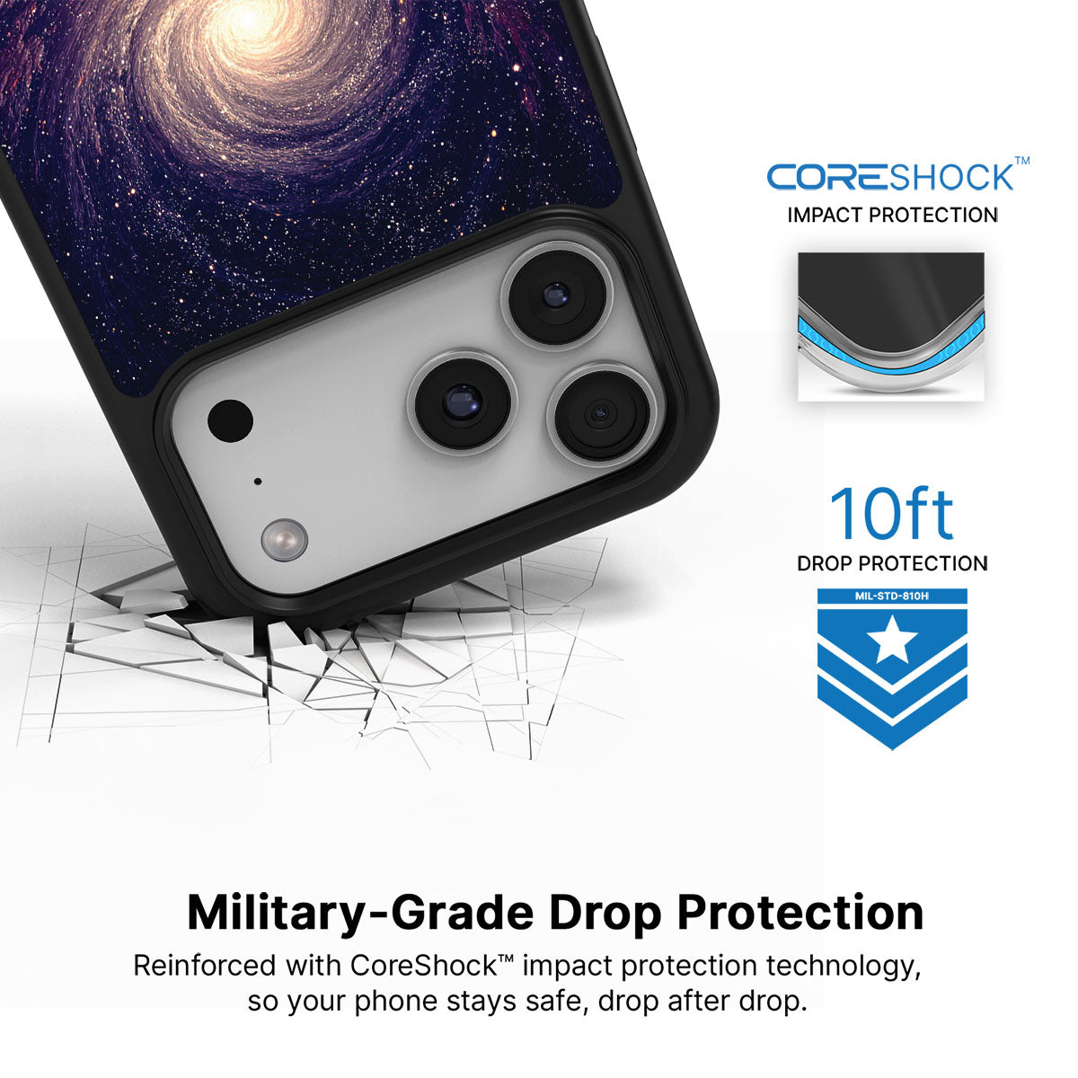 Cosmic Vortex - iPhone 17 Pro Case #case type_core (magsafe), #case type_core (non magsafe)