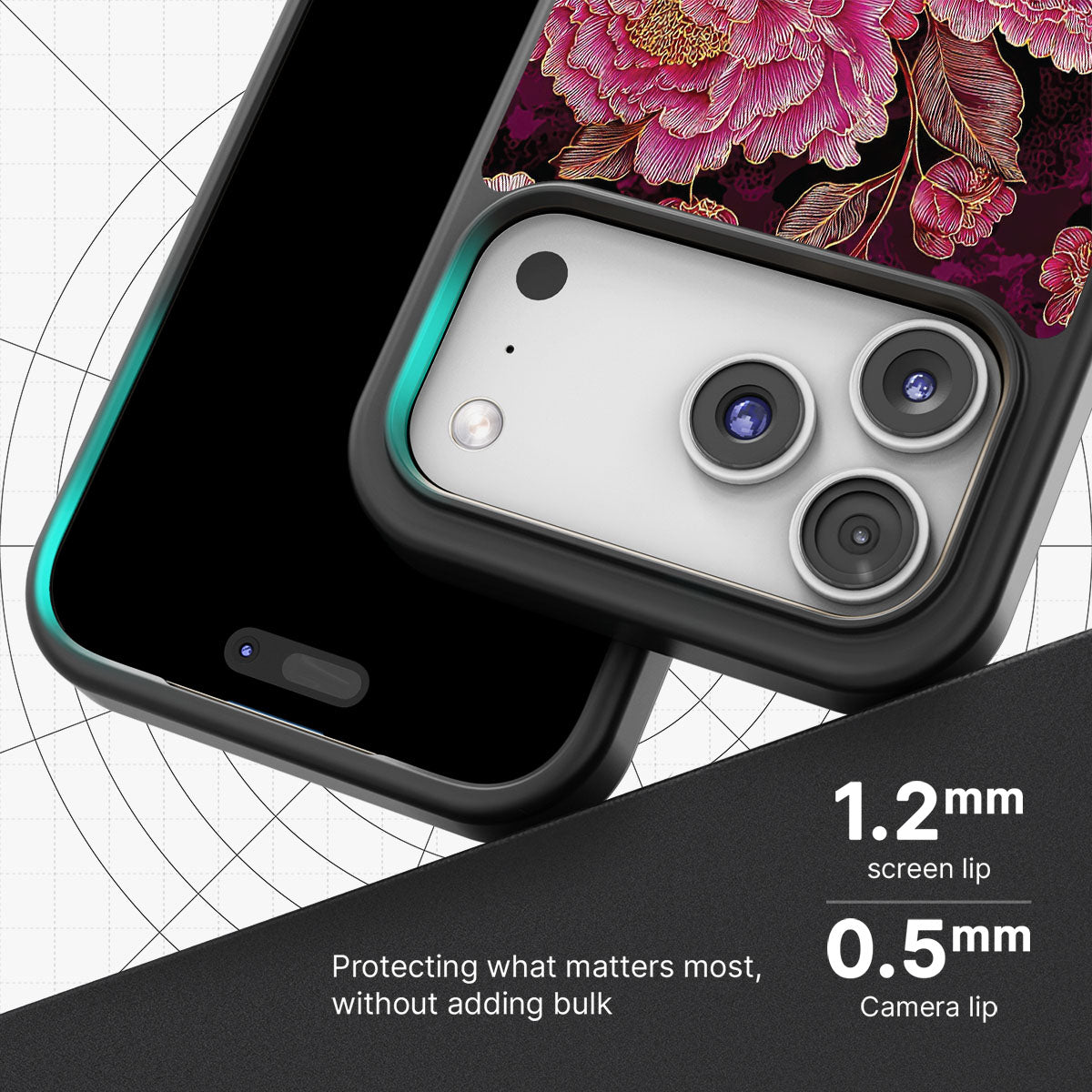 Floral Opulence - iPhone 17 Pro Case #case type_core (magsafe), #case type_core (non magsafe)