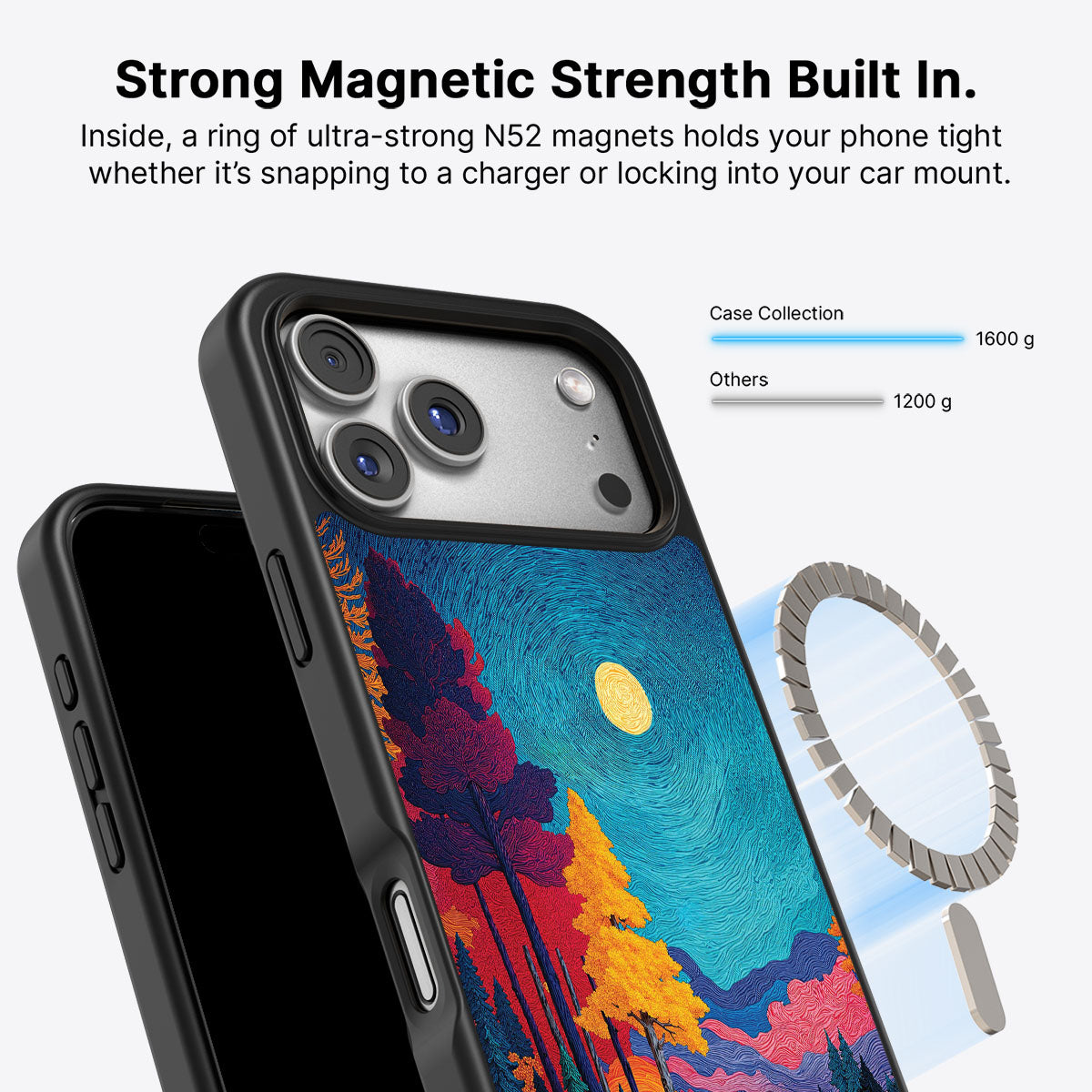 Boho Nature Designer iPhone 17 Pro Case – Folk Valley | MagSafe