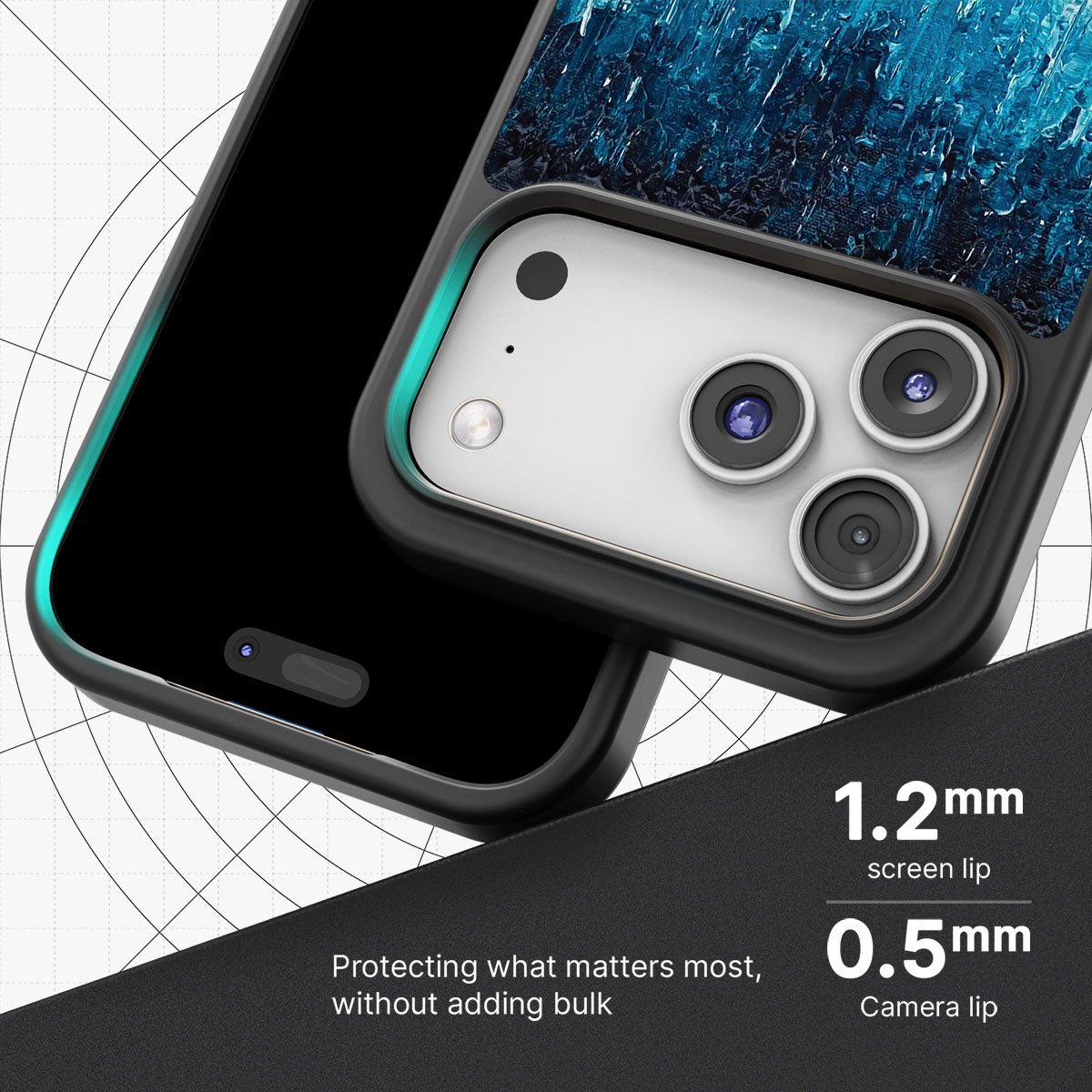 Impasto Tides - iPhone 17 Pro Case #case type_core (magsafe), #case type_core (non magsafe)