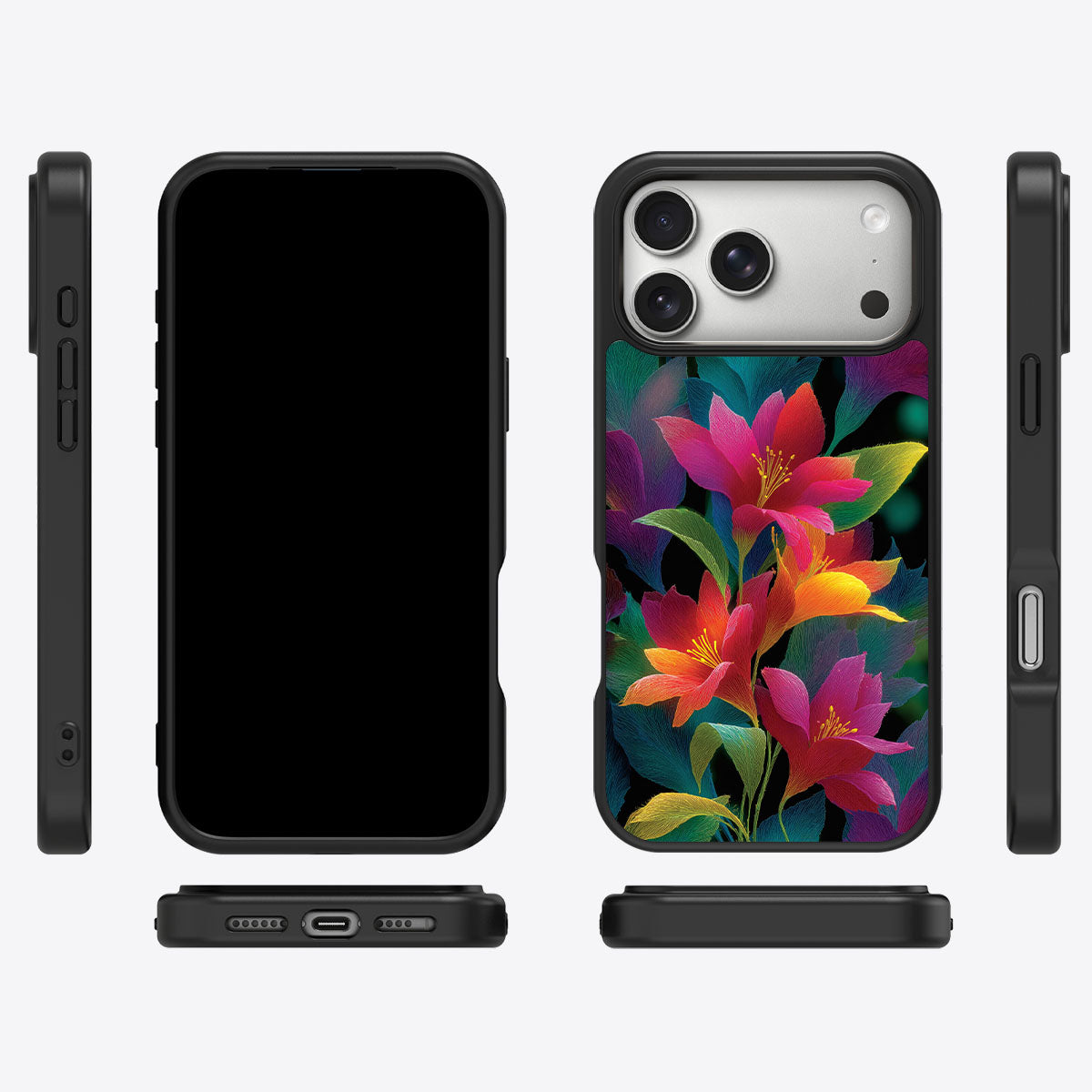 Floral Designer iPhone 17 Pro Case – Jungle Bloom | MagSafe