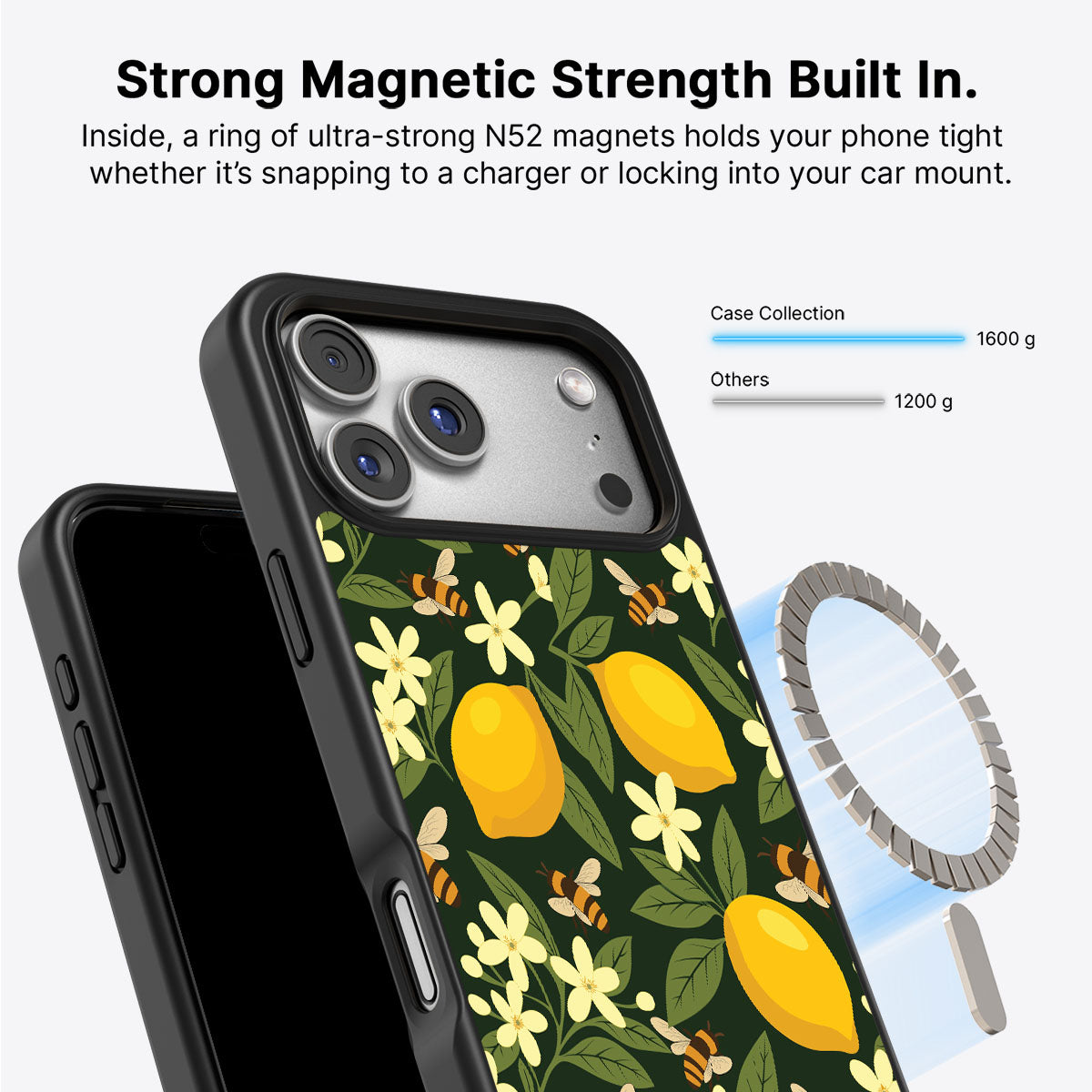 Lemon and Bees - iPhone 17 Pro Case #case type_core (magsafe)
