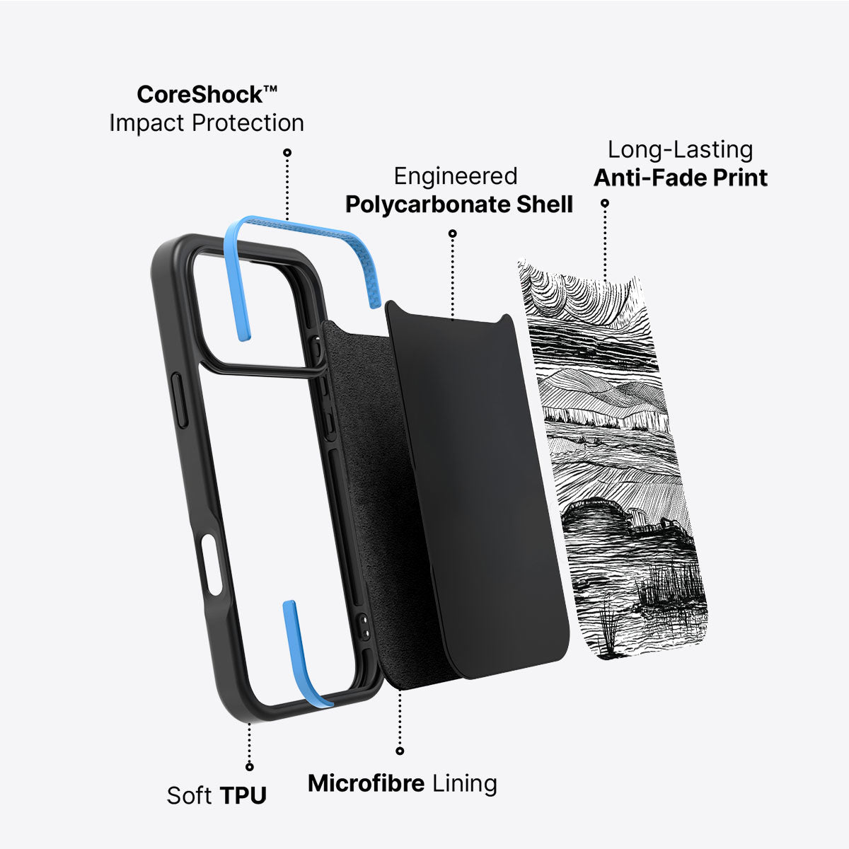 Linear Landscape - iPhone 17 Pro Case #case type_core (non magsafe)
