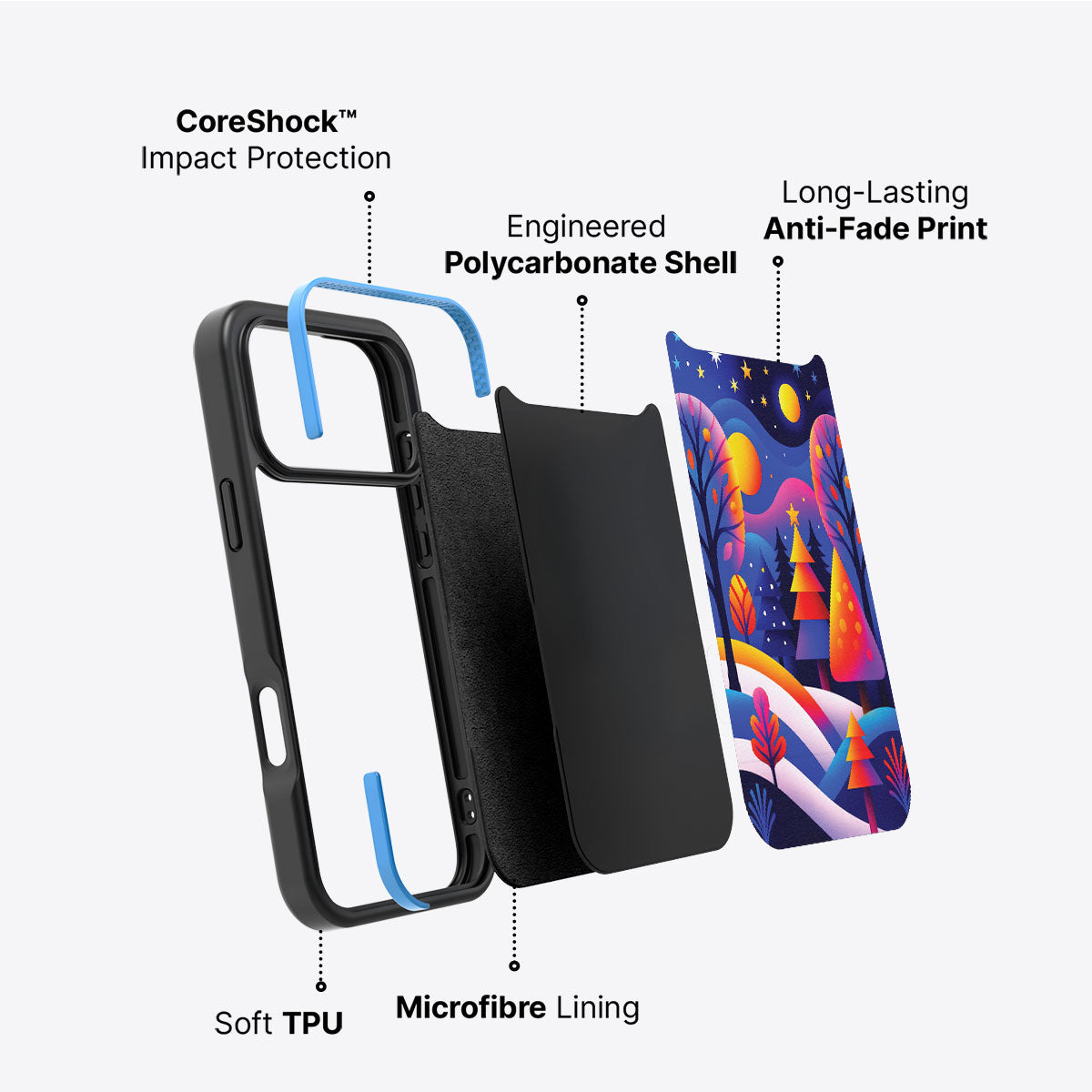 Luminous Joy - iPhone 17 Pro Case #case type_core (non magsafe)