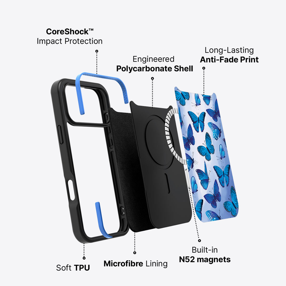 Magic Butterflies - iPhone 17 Pro Case