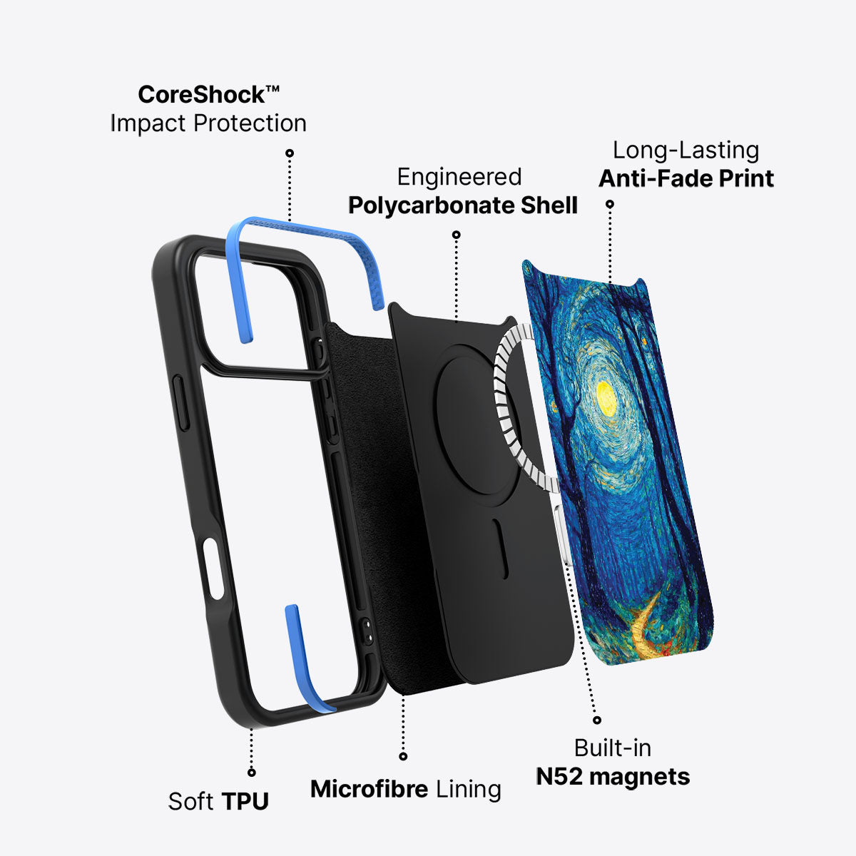 Moonlit Forest - iPhone 17 Pro Case