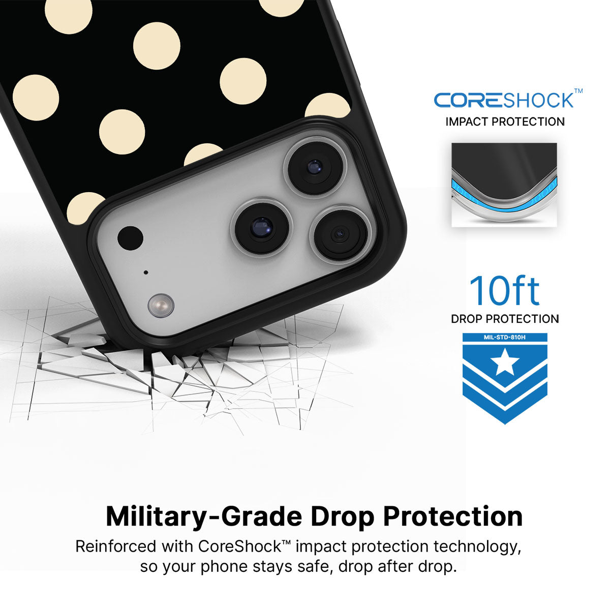 Noir Cream - iPhone 17 Pro Case #case type_core (magsafe), #case type_core (non magsafe)