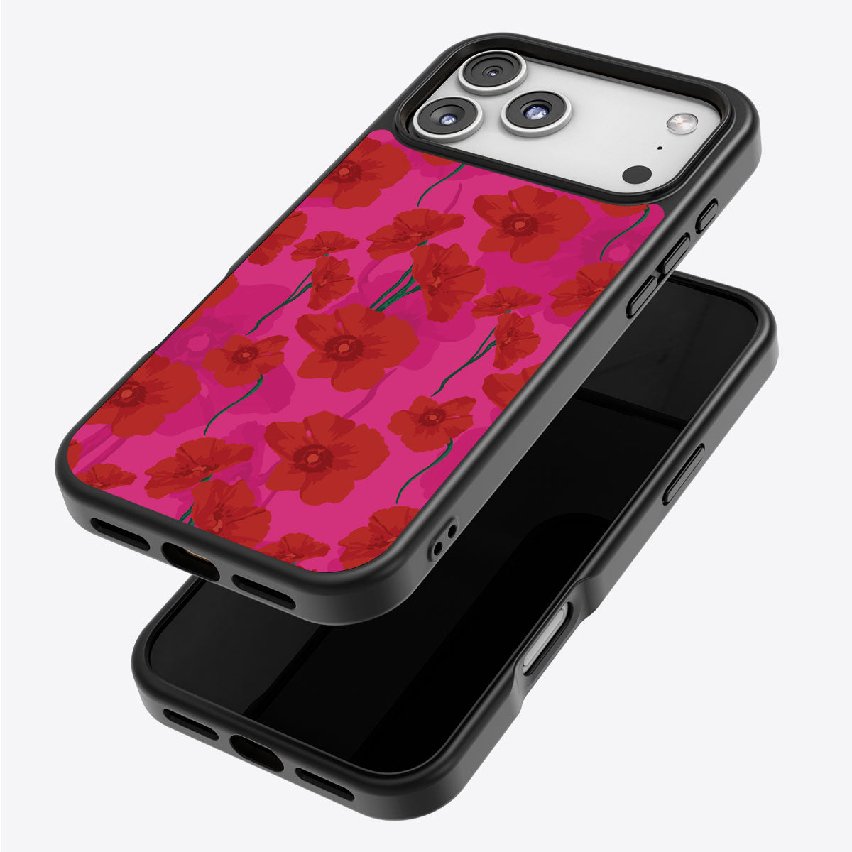 Pink Poppies - iPhone 17 Pro Case #case type_core (magsafe), #case type_core (non magsafe)