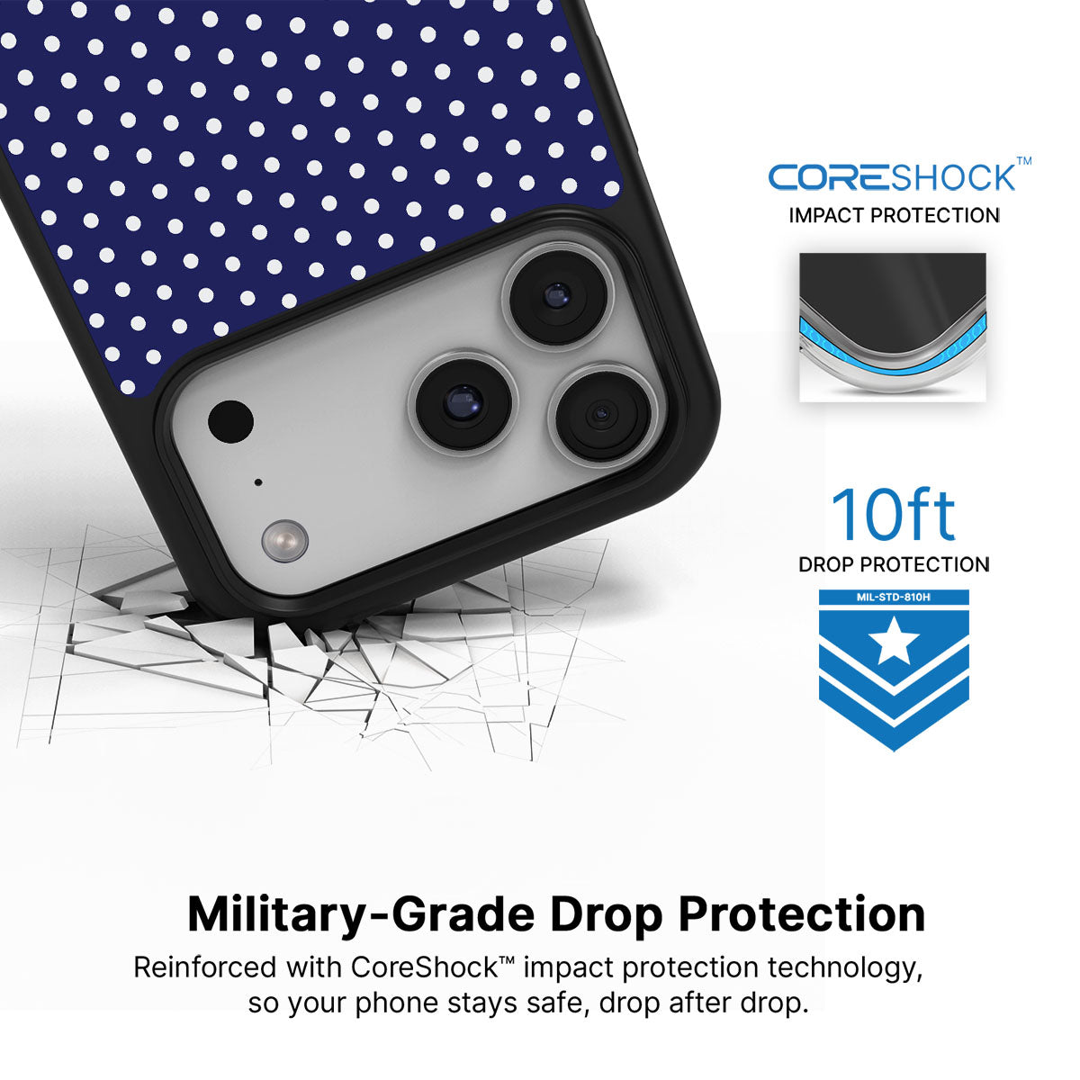 Rainy Sky iPhone 17 Pro case with drop protection