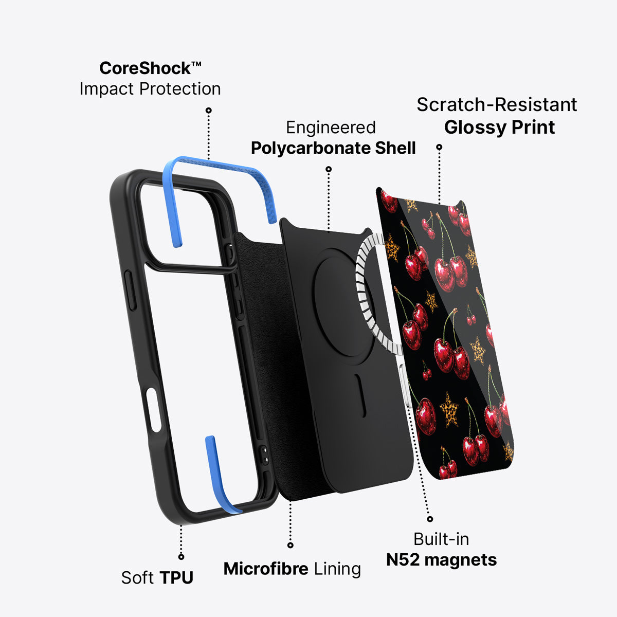 iPhone 17 Pro case construction – Rebel Cherry phone case