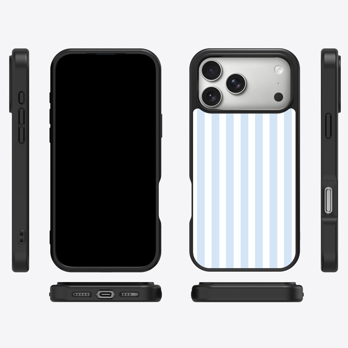 Riviera iPhone 17 Pro case cover – multi-angle view