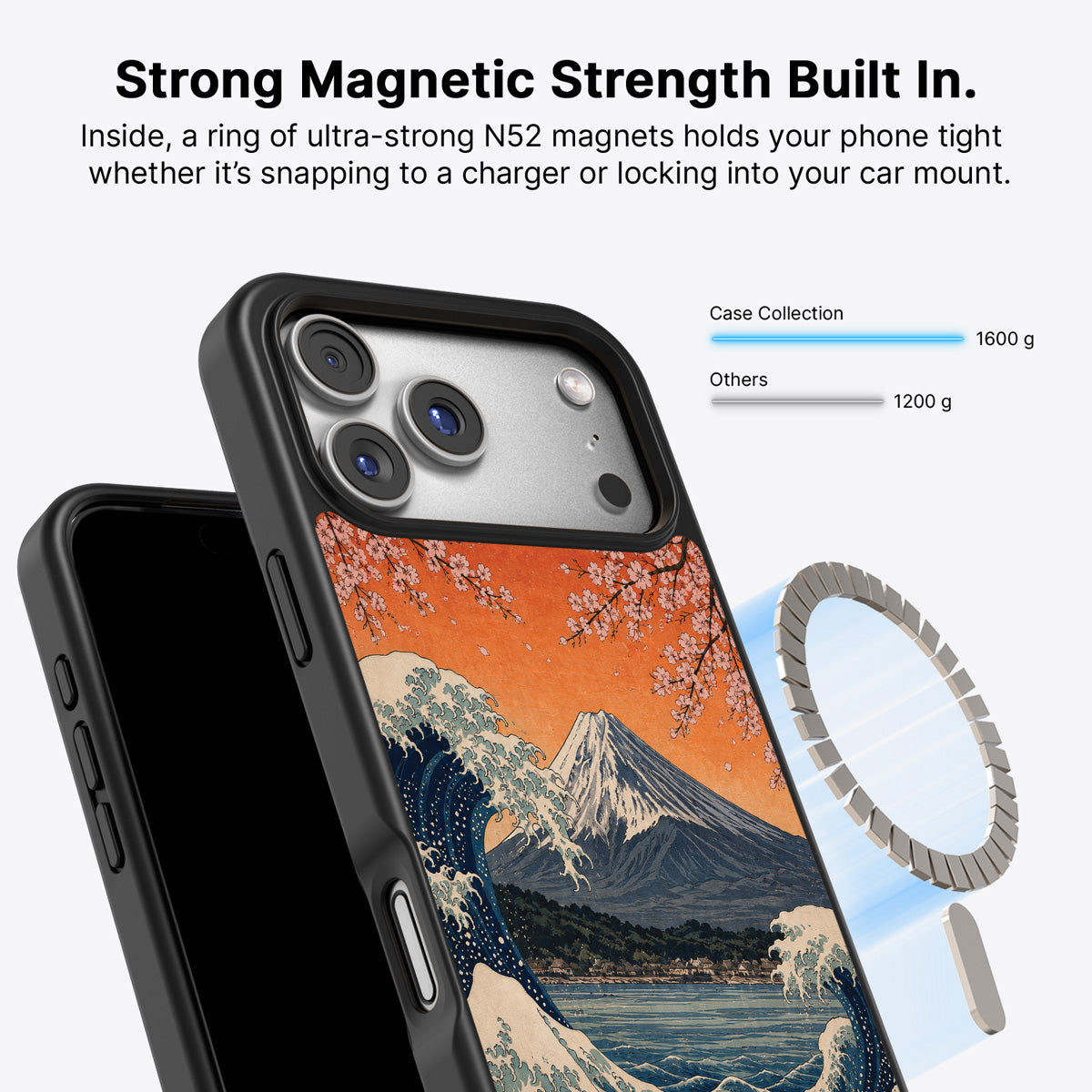 iPhone 17 Pro MagSafe case – Sakura Coast design