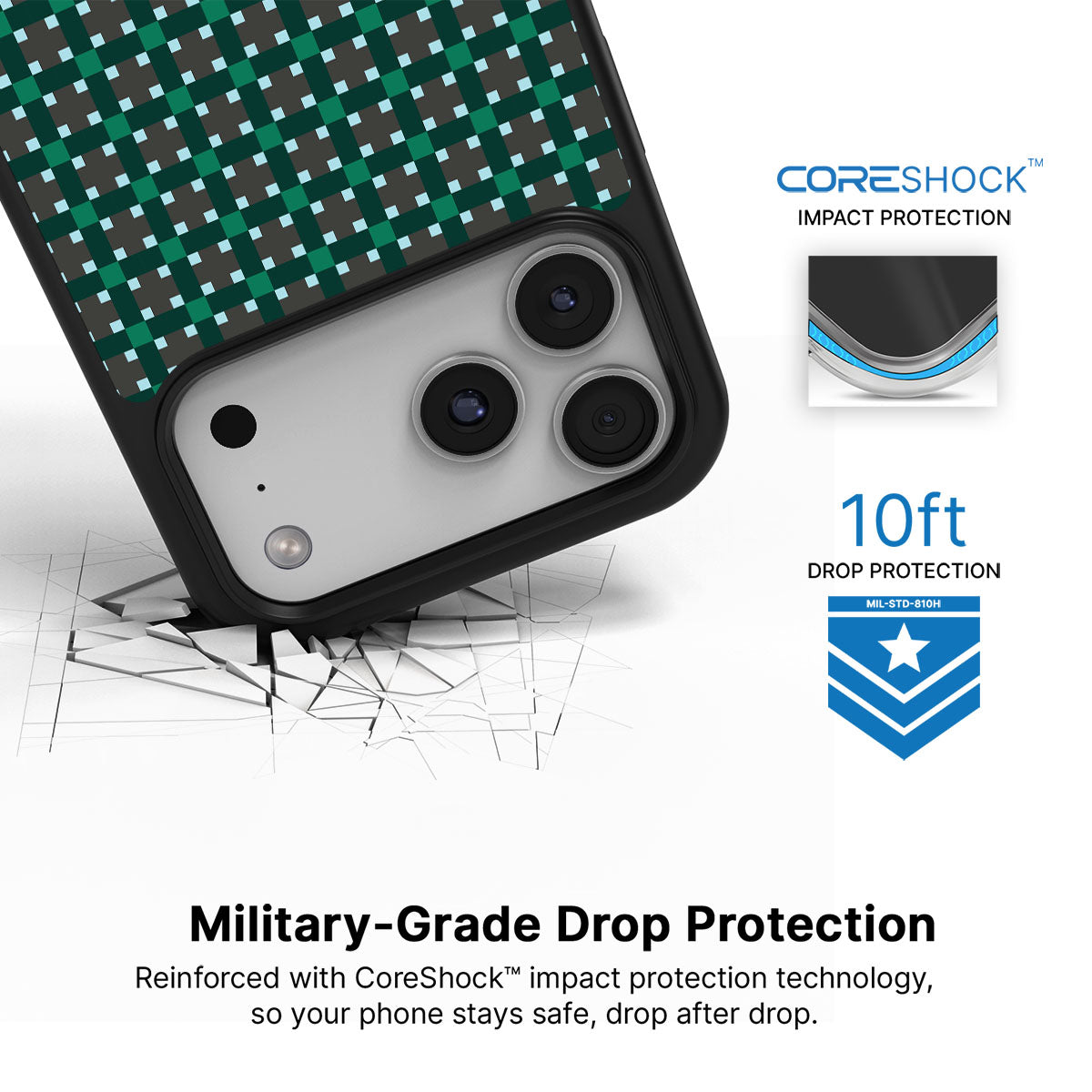 Sea of Emeralds - iPhone 17 Pro Case #case type_core (magsafe), #case type_core (non magsafe)