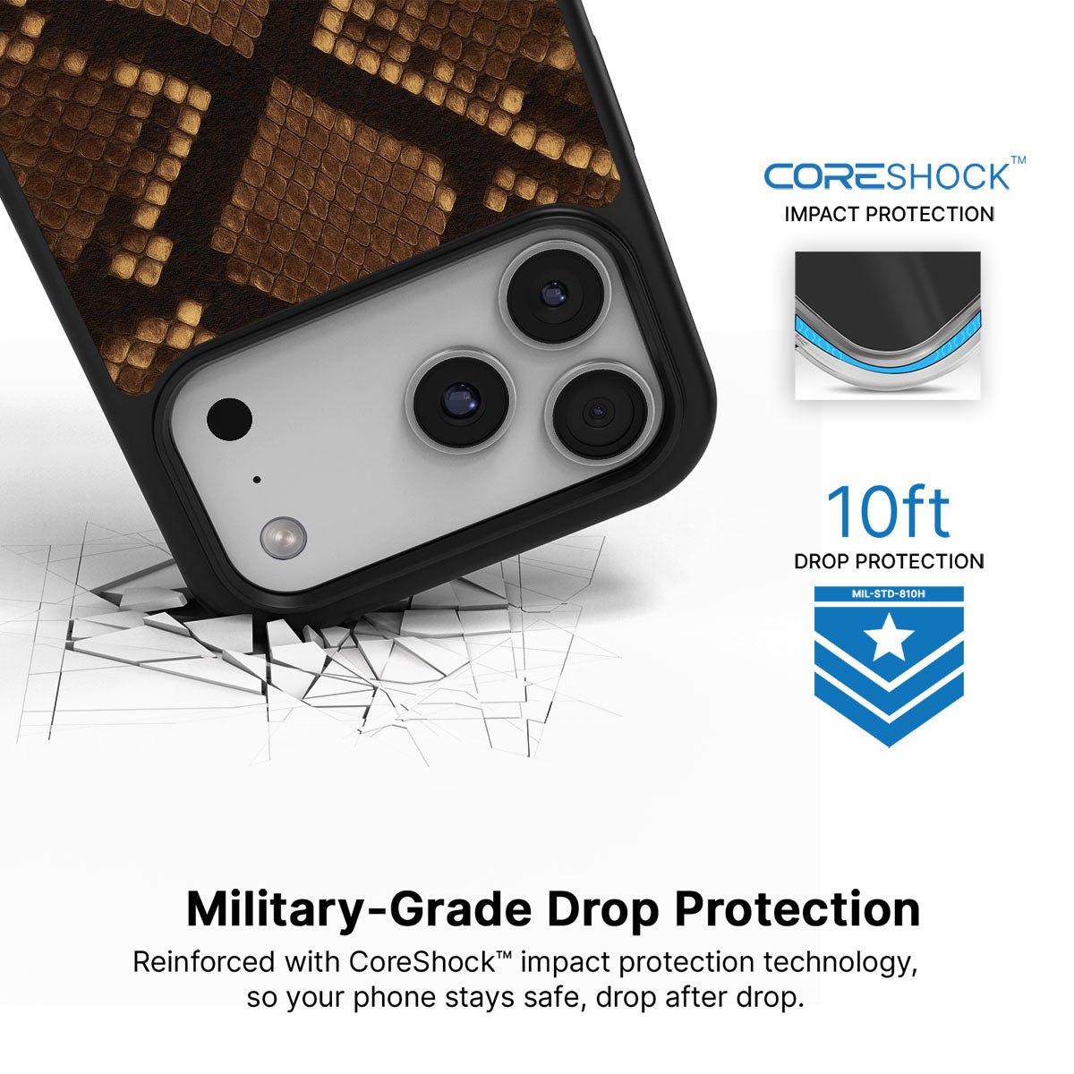 Sepia Snake - iPhone 17 Pro Case #case type_core (magsafe), #case type_core (non magsafe)