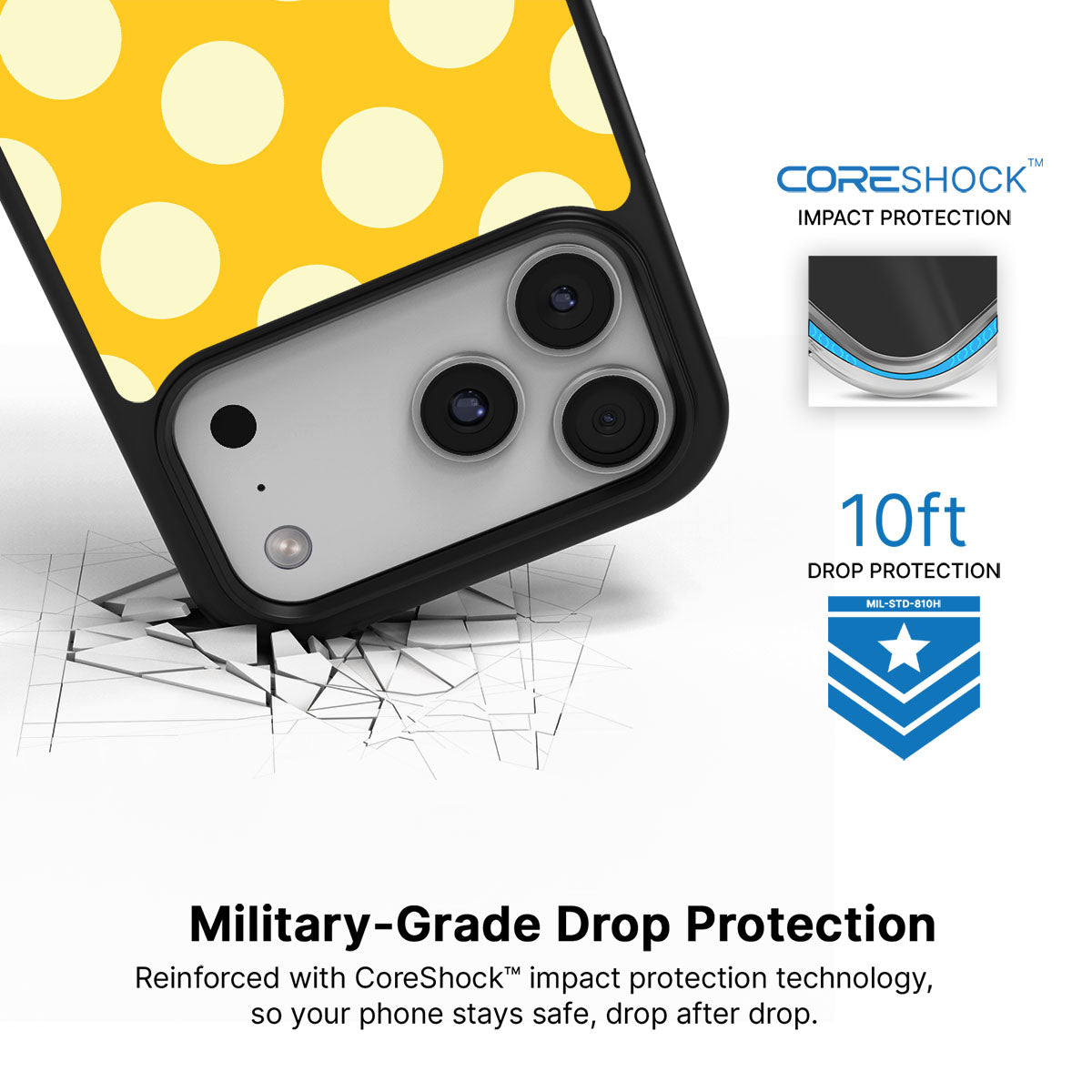 Sunny Dots - iPhone 17 Pro Case #case type_core (magsafe), #case type_core (non magsafe)