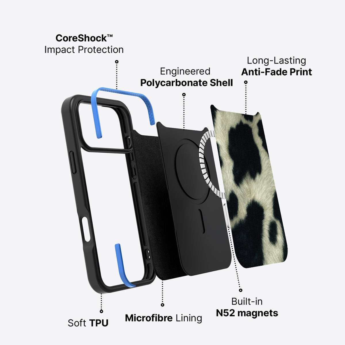 Swiss Cow - iPhone 17 Pro Case #case type_core (magsafe)
