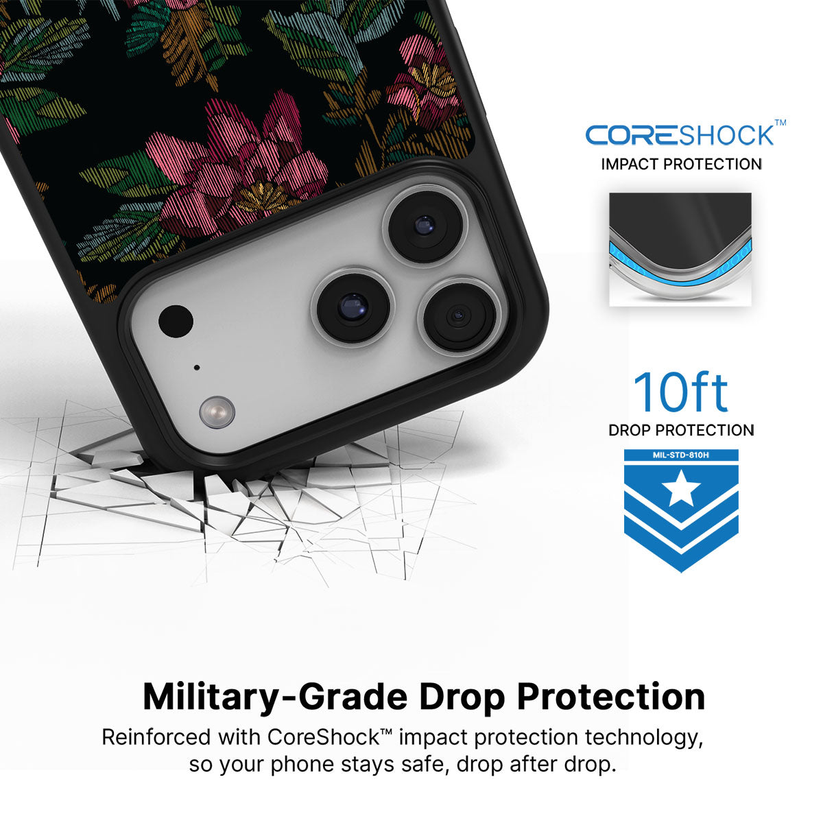 Woven Blooms - iPhone 17 Pro Case #case type_core (magsafe), #case type_core (non magsafe)