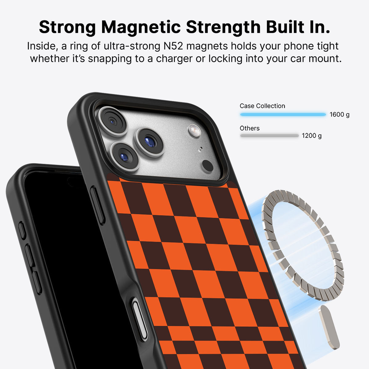 iPhone 17 Pro Max MagSafe case – Amber Pop design