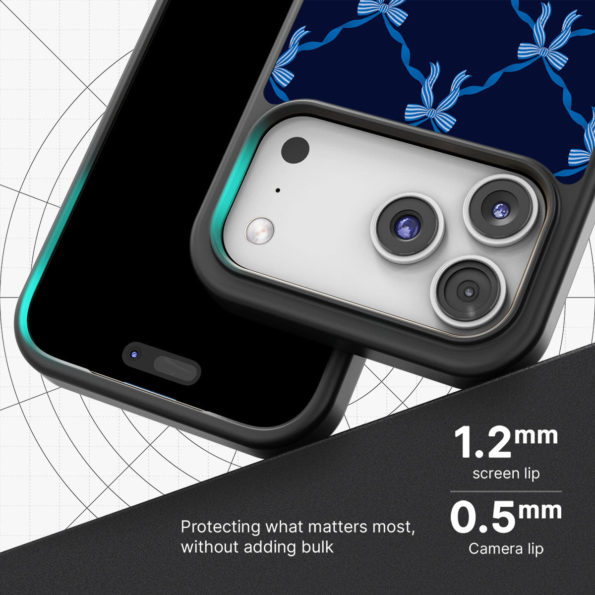 Azure Elegance - iPhone 17 Pro Max Case #case type_core (magsafe), #case type_core (non magsafe)