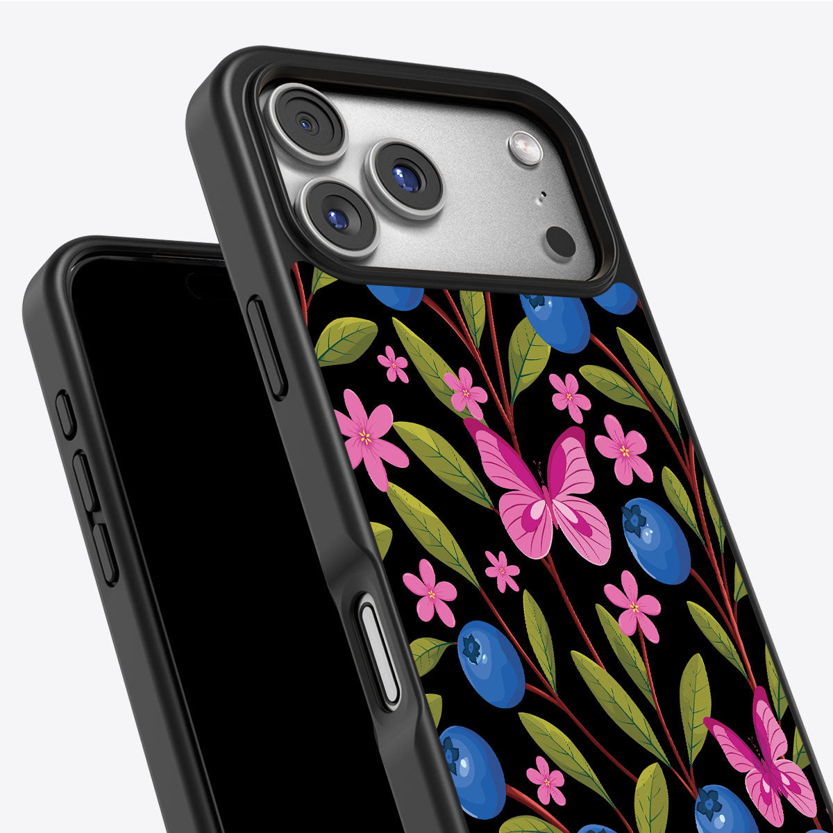 Blueberry Butterflies - iPhone 17 Pro Max Case #case type_core (non magsafe)