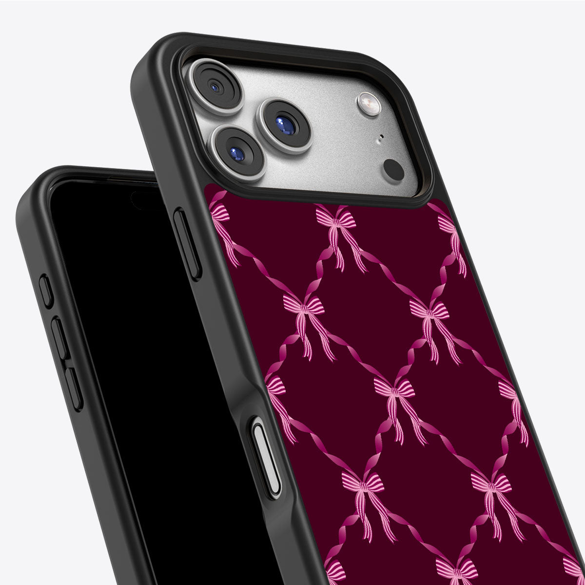Bordeaux Bow - iPhone 17 Pro Max Case #case type_core (non magsafe)