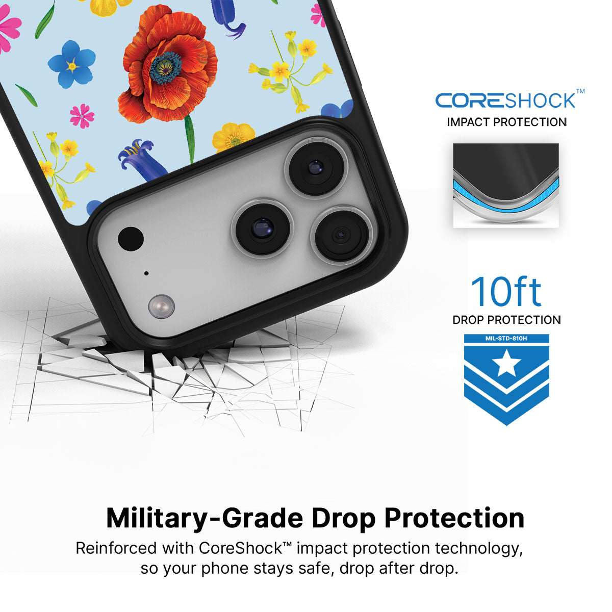 British Wildflowers - iPhone 17 Pro Max Case #case type_core (magsafe), #case type_core (non magsafe)