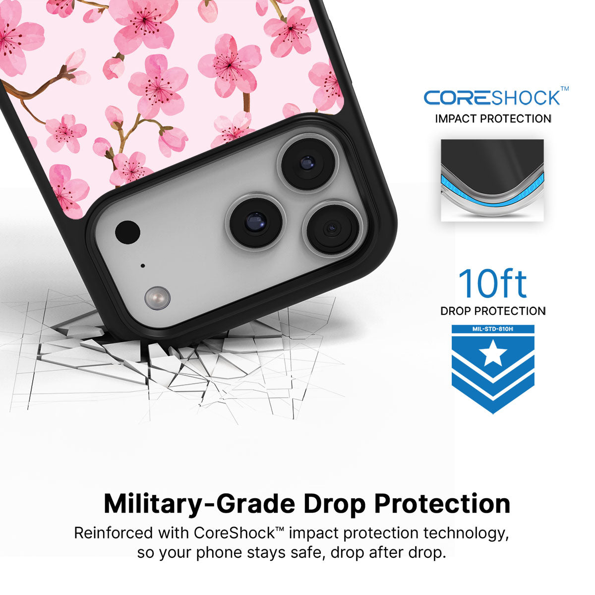 Cherry Blossom - iPhone 17 Pro Max Case #case type_core (magsafe), #case type_core (non magsafe)