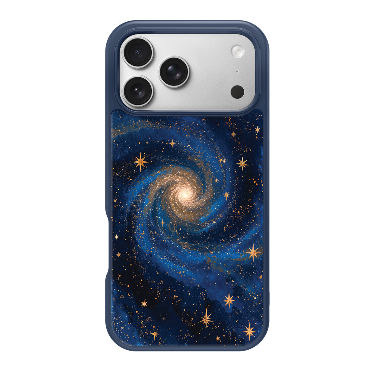 Cosmic Tide design back view – iPhone 17 Pro Max case