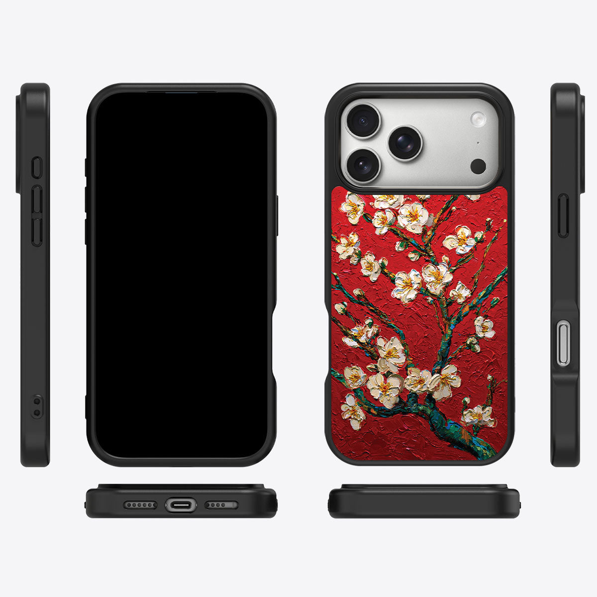 Crimson Blossom - iPhone 17 Pro Max Case #case type_core (magsafe), #case type_core (non magsafe)