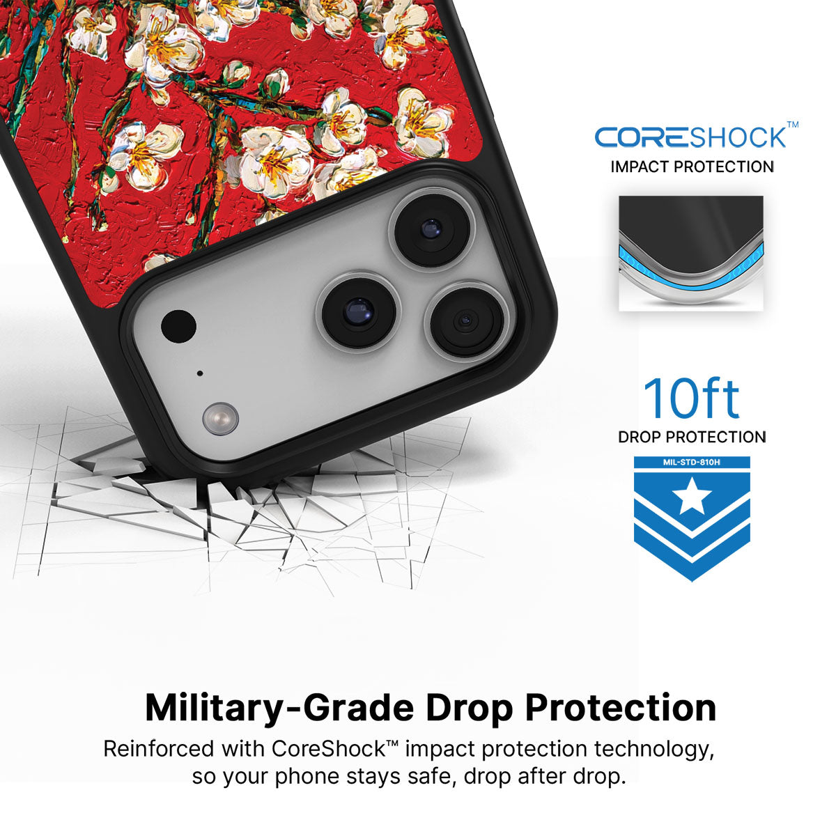 Crimson Blossom - iPhone 17 Pro Max Case #case type_core (magsafe), #case type_core (non magsafe)