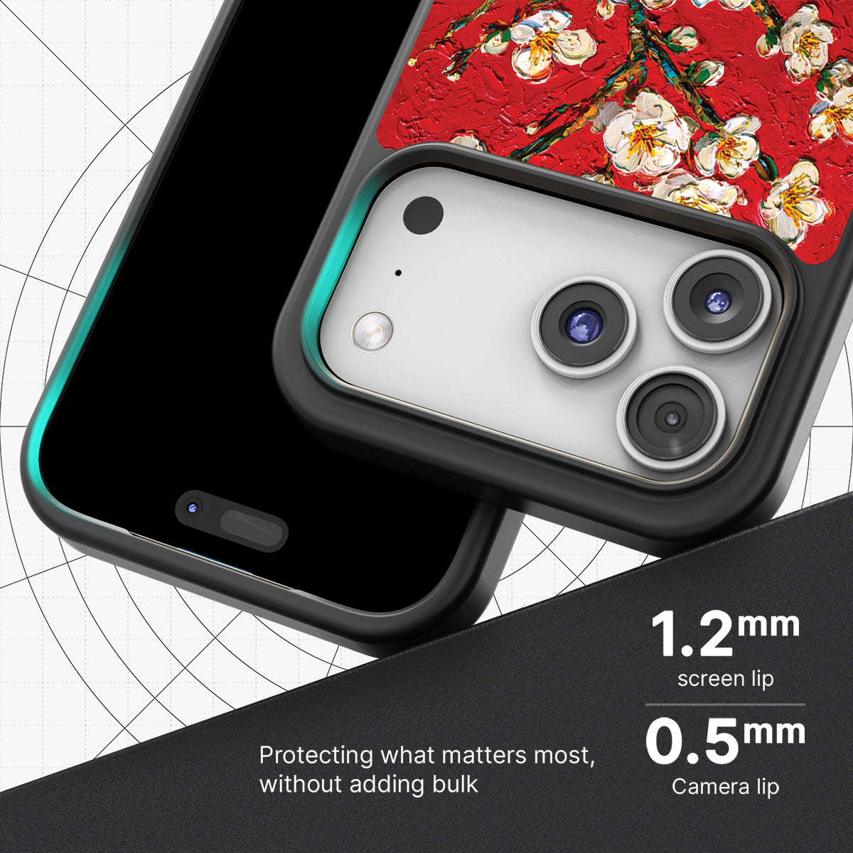 Crimson Blossom - iPhone 17 Pro Max Case #case type_core (magsafe), #case type_core (non magsafe)