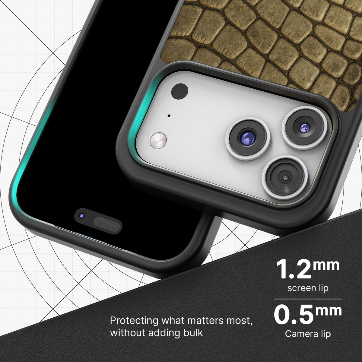 Croc Scales - iPhone 17 Pro Max Case #case type_core (magsafe), #case type_core (non magsafe)