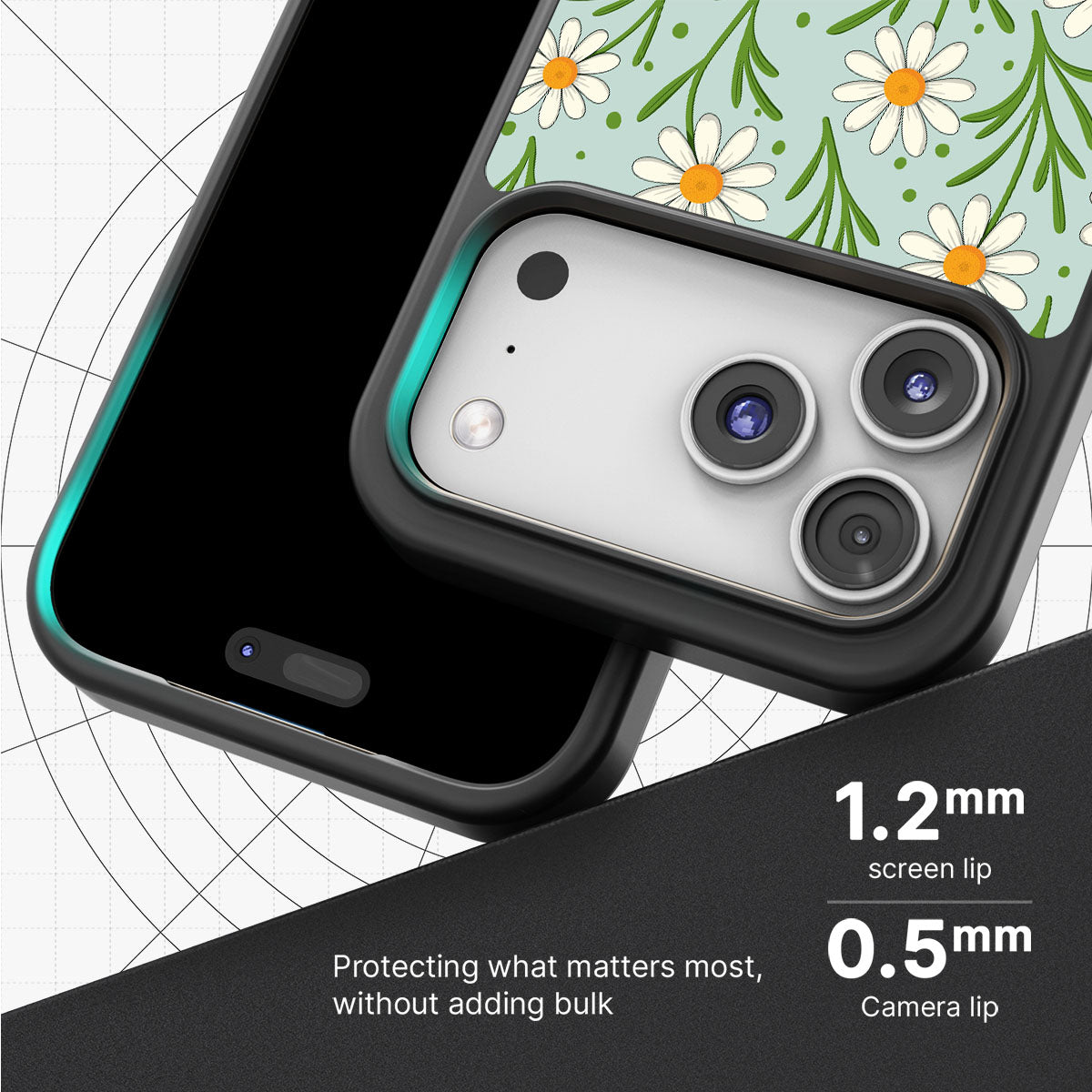 Daisy Flowers - iPhone 17 Pro Max Case #case type_core (magsafe), #case type_core (non magsafe)