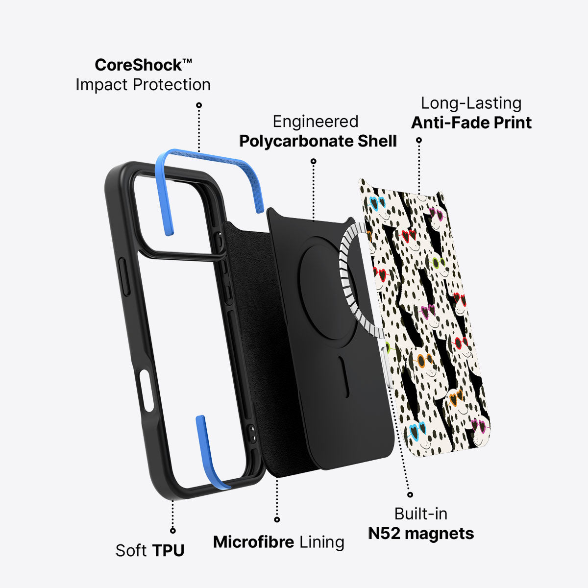 Dalmatian Dog - iPhone 17 Pro Max Case, #case type_core (magsafe)