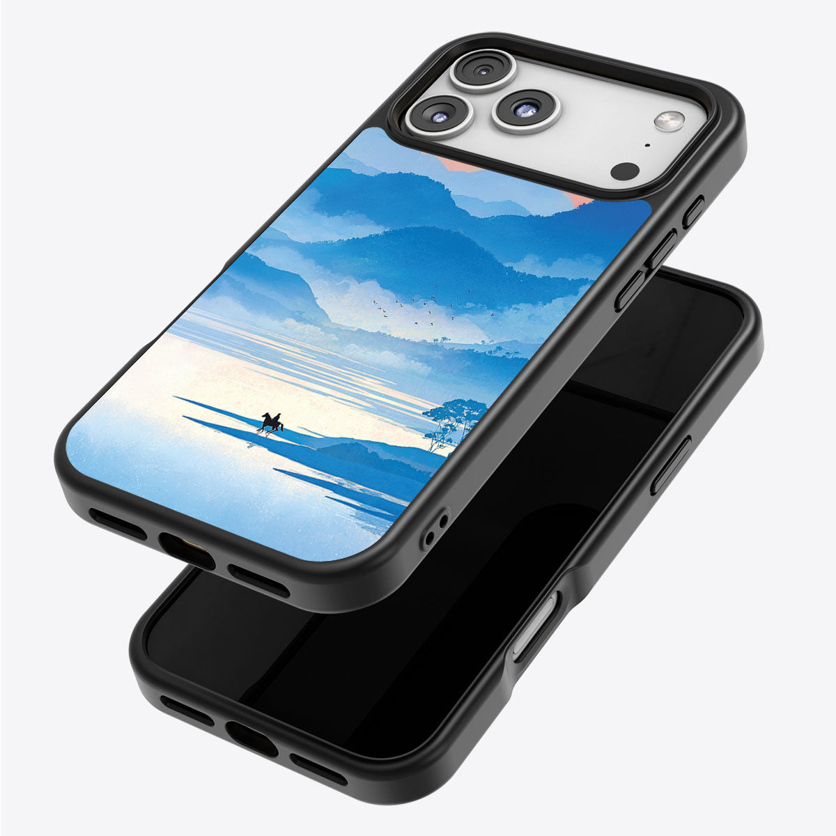 Globe Trotter iPhone 17 Pro Max case – back and side view