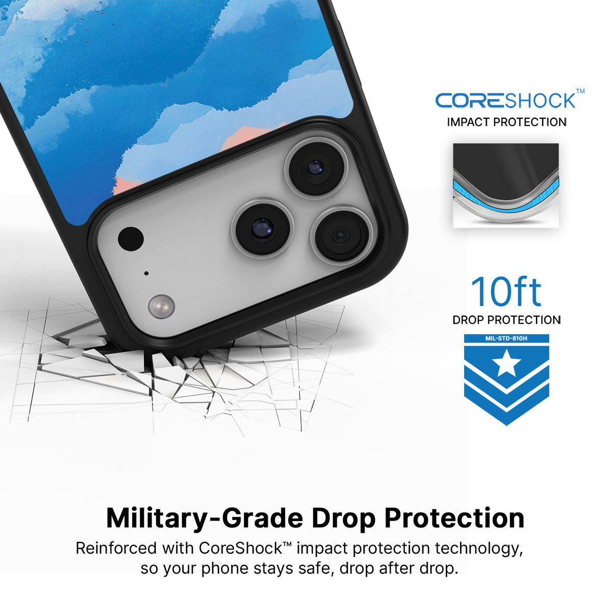 Globe Trotter iPhone 17 Pro Max case with drop protection
