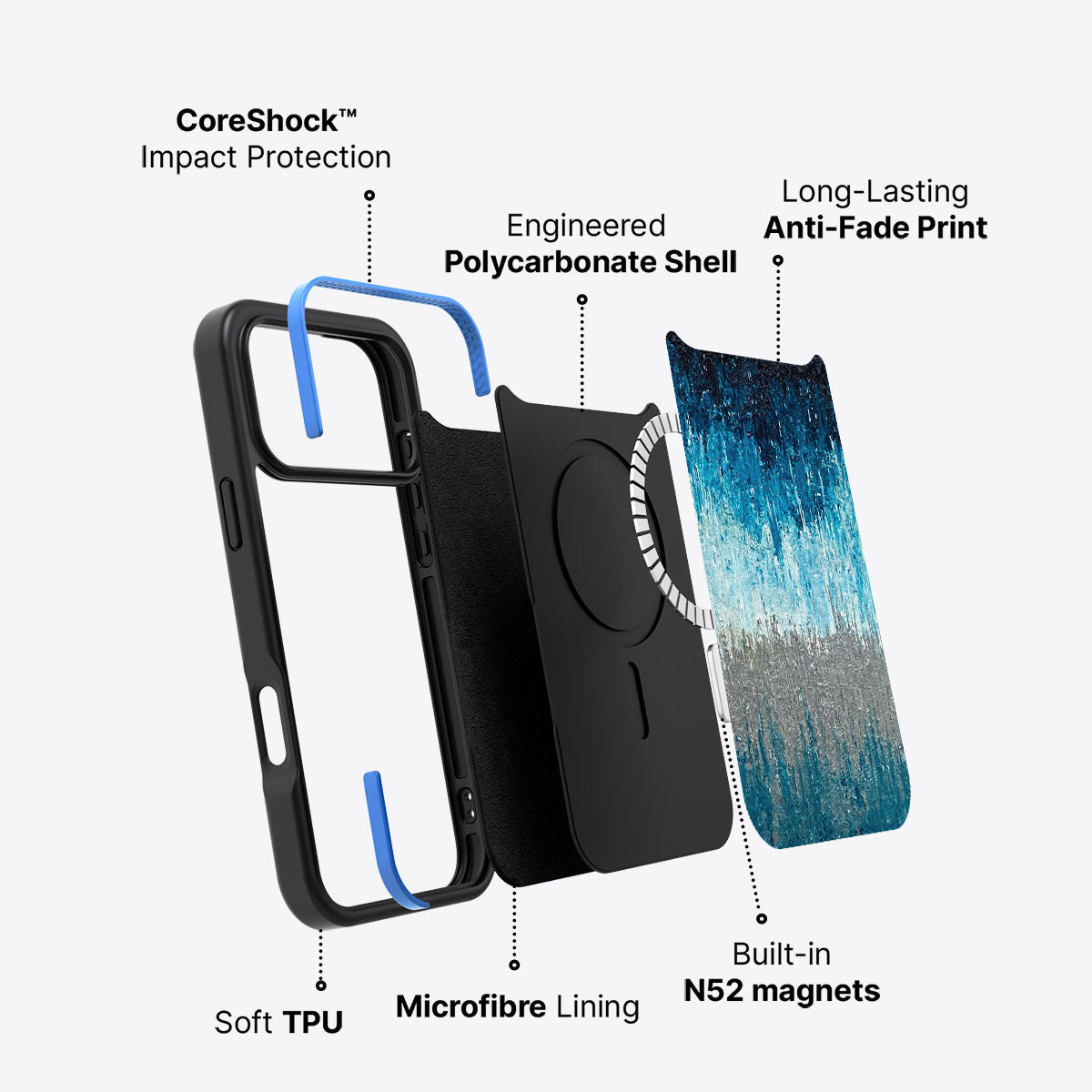 Impasto Tides - iPhone 17 Pro Max Case #case type_core (magsafe)