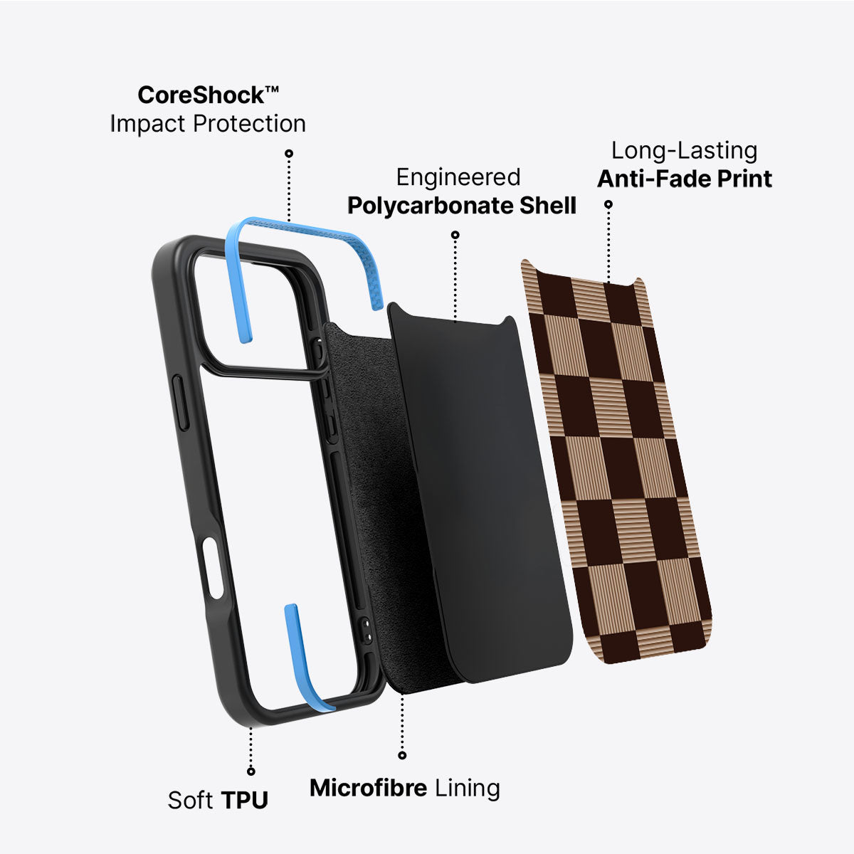 Latte Check - iPhone 17 Pro Max Case #case type_core (non magsafe)