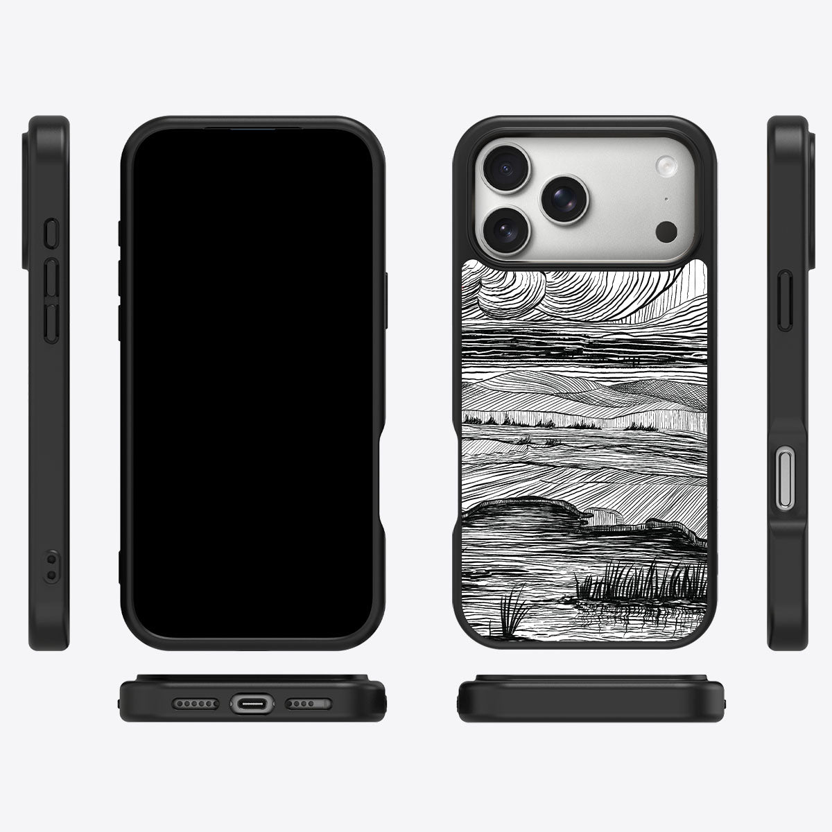 Linear Landscape - iPhone 17 Pro Max Case #case type_core (magsafe), #case type_core (non magsafe)