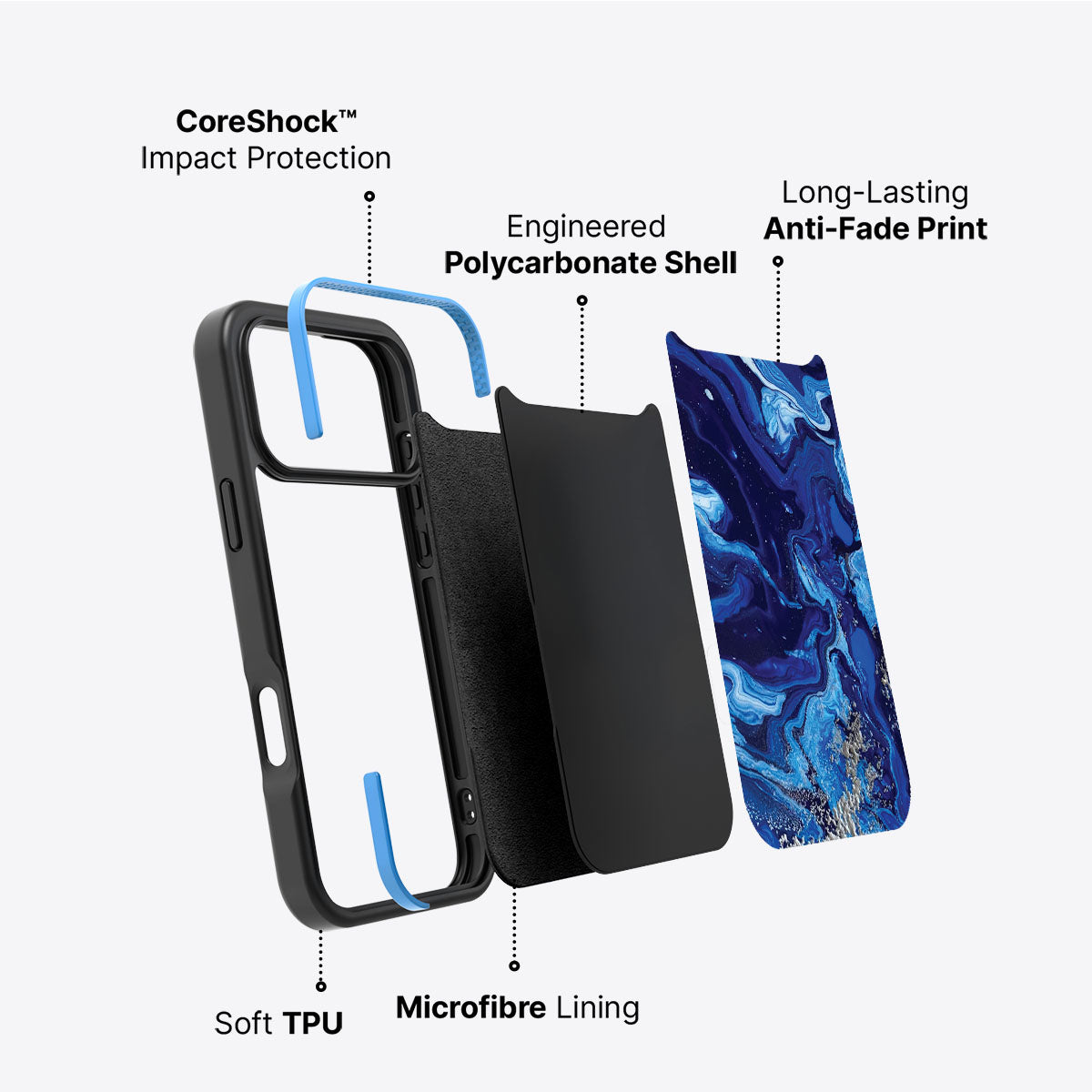 Mystic Waters - iPhone 17 Pro Max Case #case type_core (non magsafe)