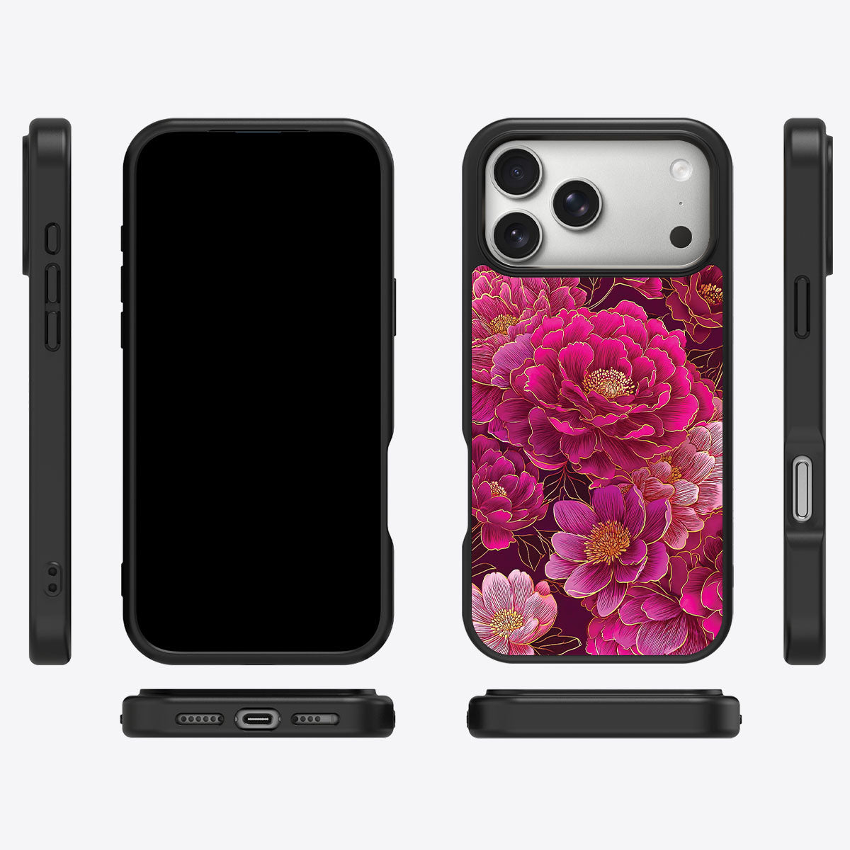Pink Reverie iPhone 17 Pro Max case cover – multi-angle view