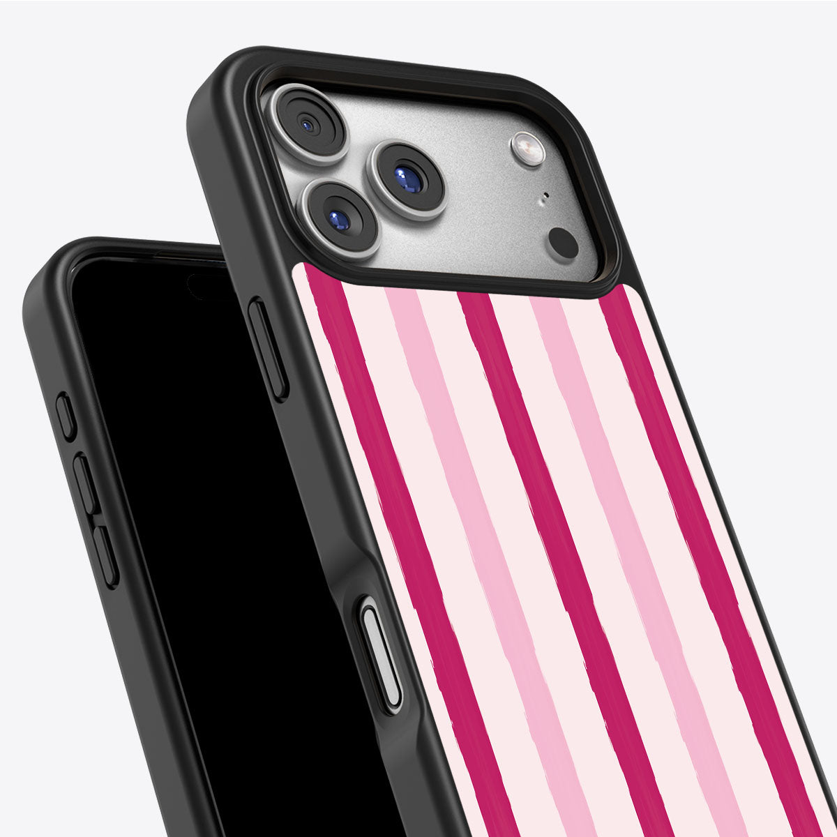 Pink Watercolor Stripes - iPhone 17 Pro Max Case #case type_core (non magsafe)