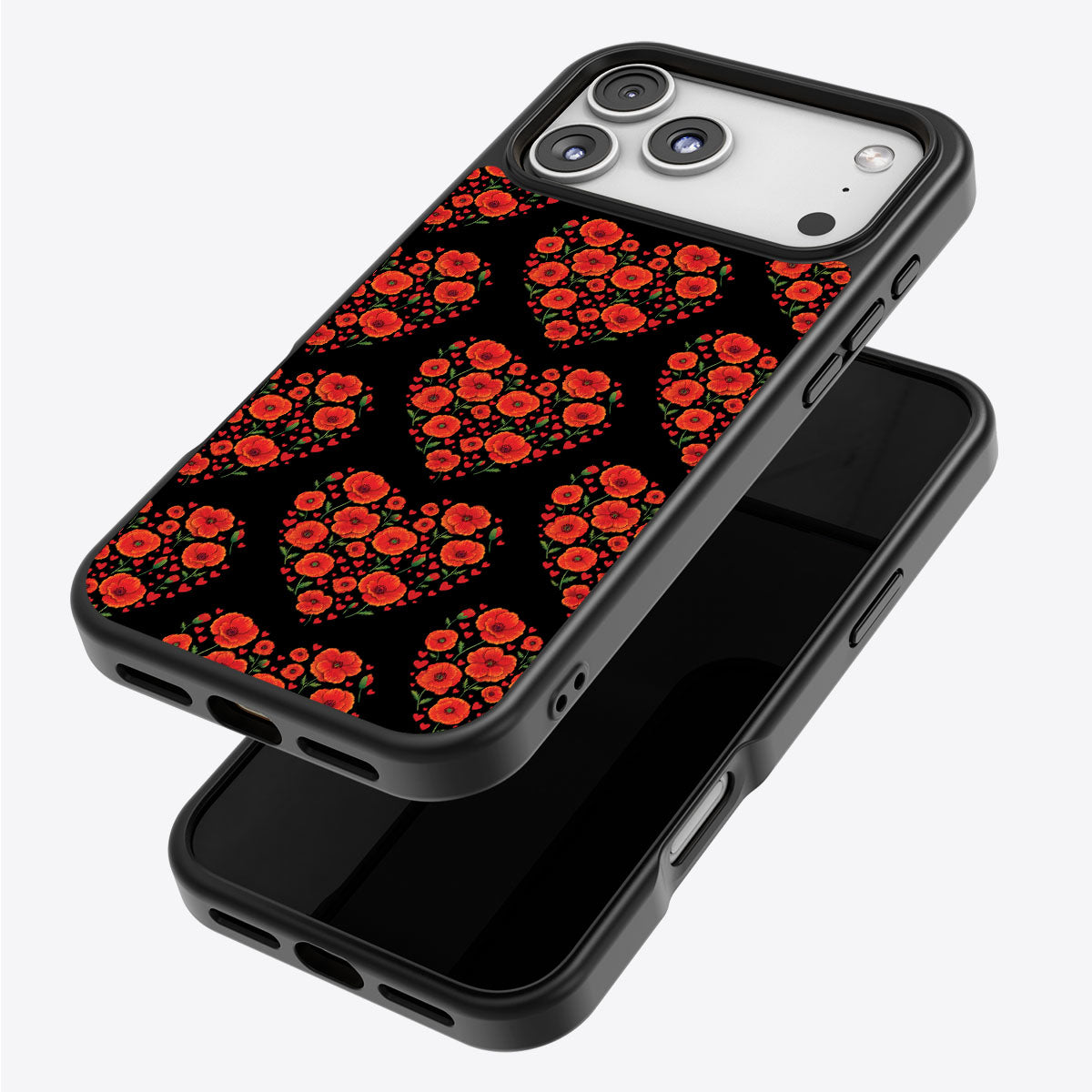 Poppy Heart - iPhone 17 Pro Max Case #case type_core (magsafe), #case type_core (non magsafe)