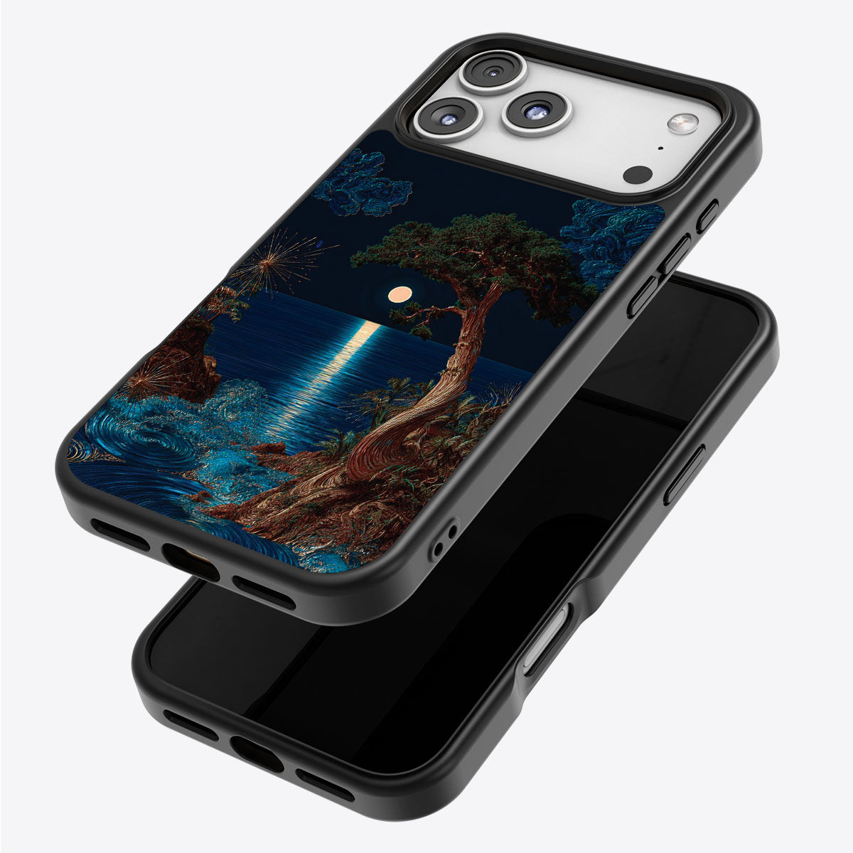 Quiet Moon iPhone 17 Pro Max case – back and side view