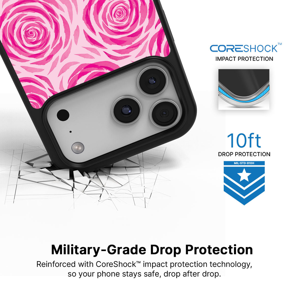 Rosy Reverie - iPhone 17 Pro Max Case #case type_core (magsafe), #case type_core (non magsafe)